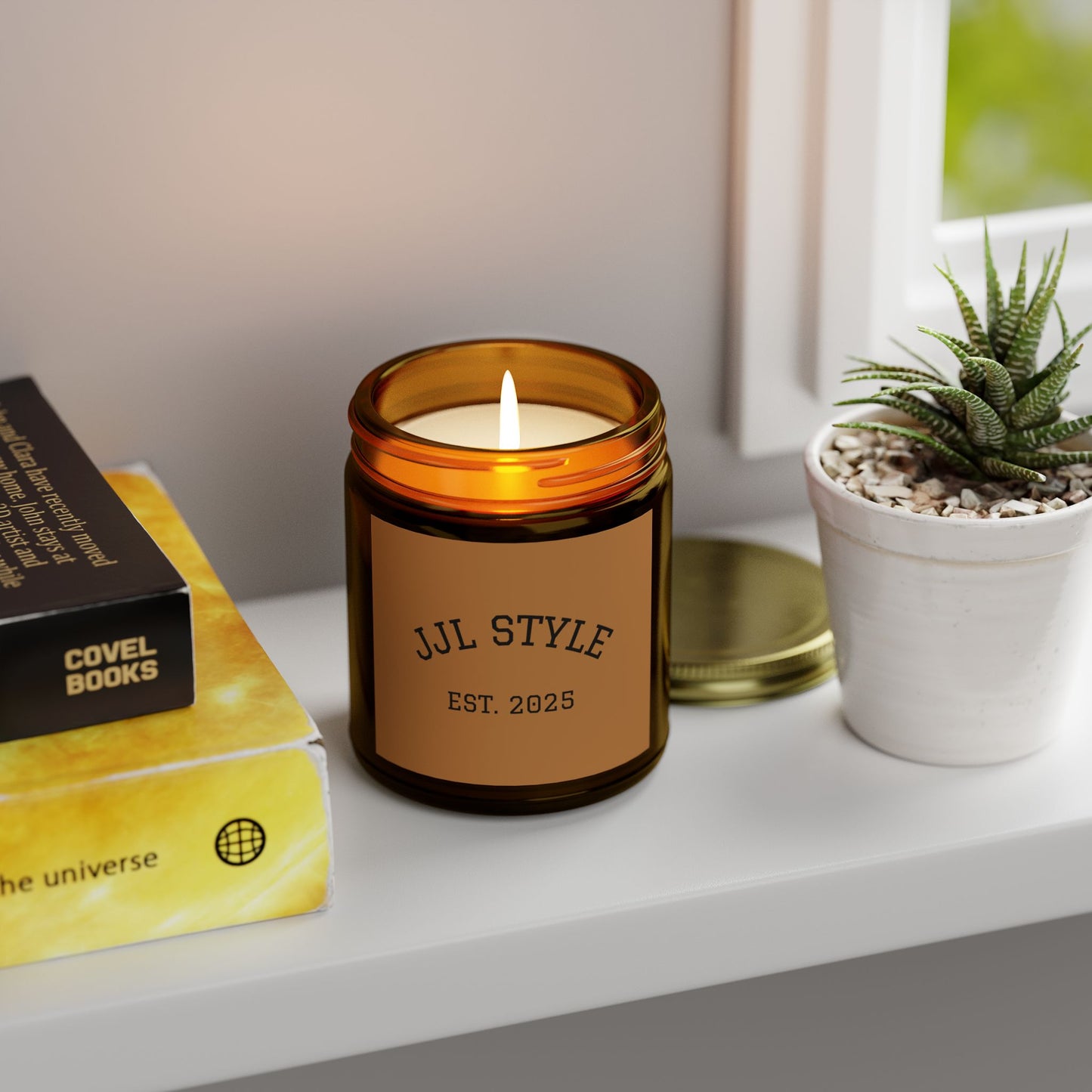 Coconut Apricot Scented Candle – JJL Style, EST. 2025