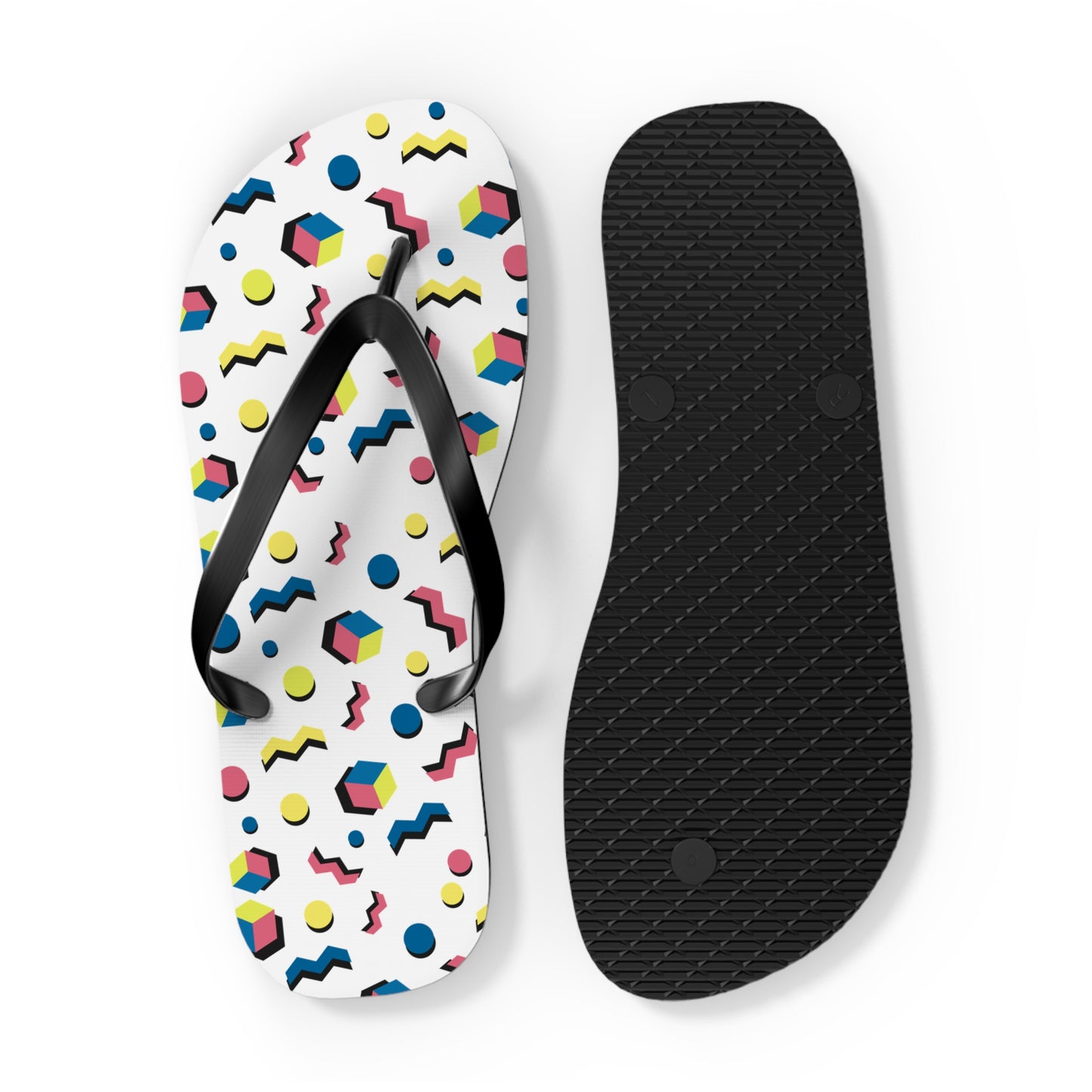 Colorful Geometric Flip Flops for Summer Fun