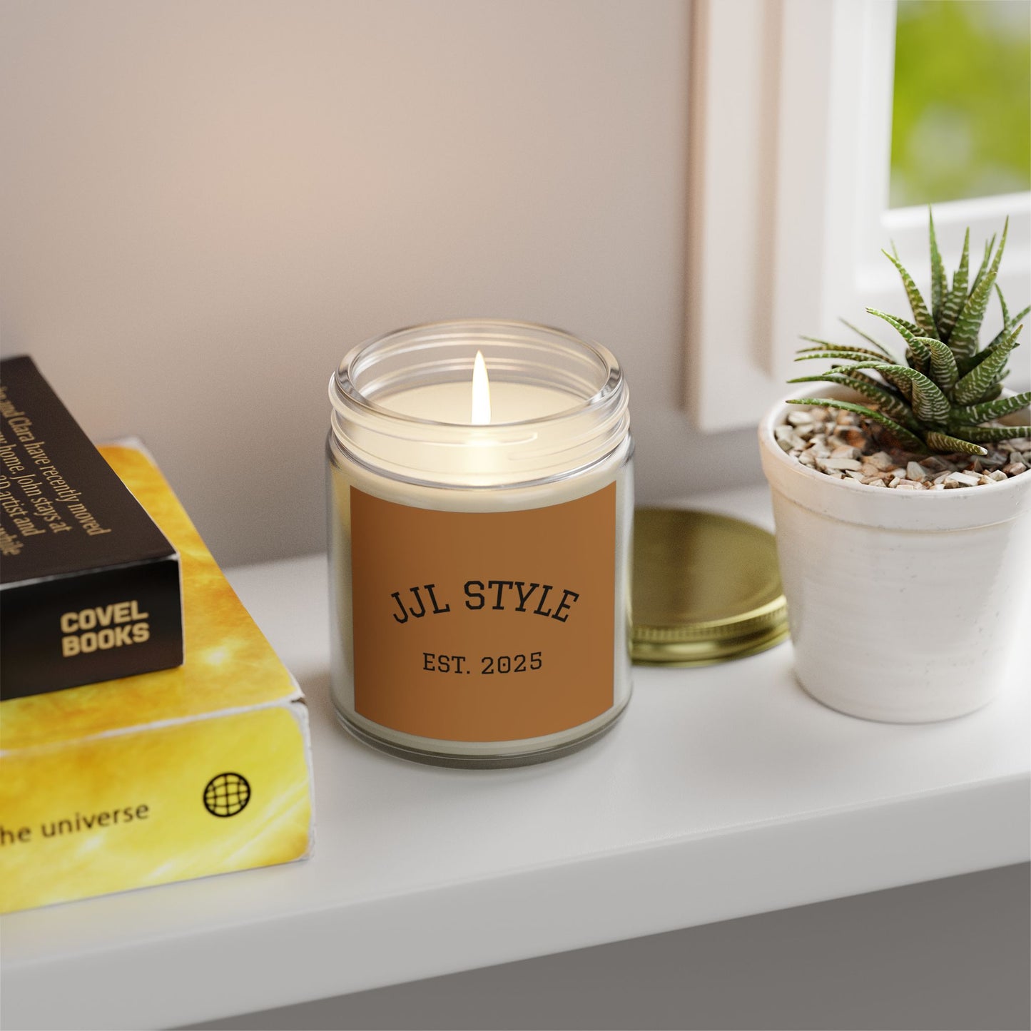 Coconut Apricot Scented Candle – JJL Style, EST. 2025