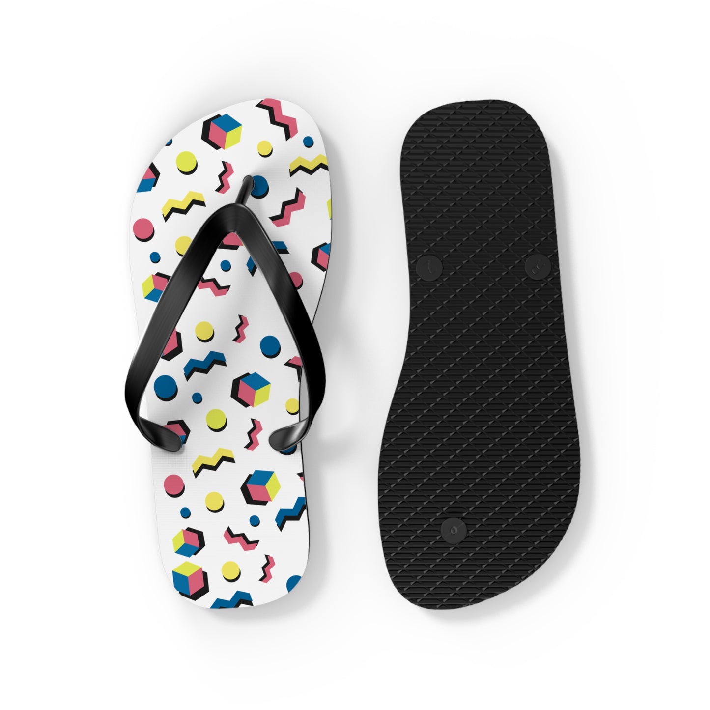 Colorful Geometric Flip Flops for Summer Fun