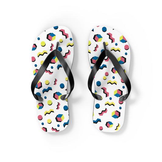 Colorful Geometric Flip Flops for Summer Fun
