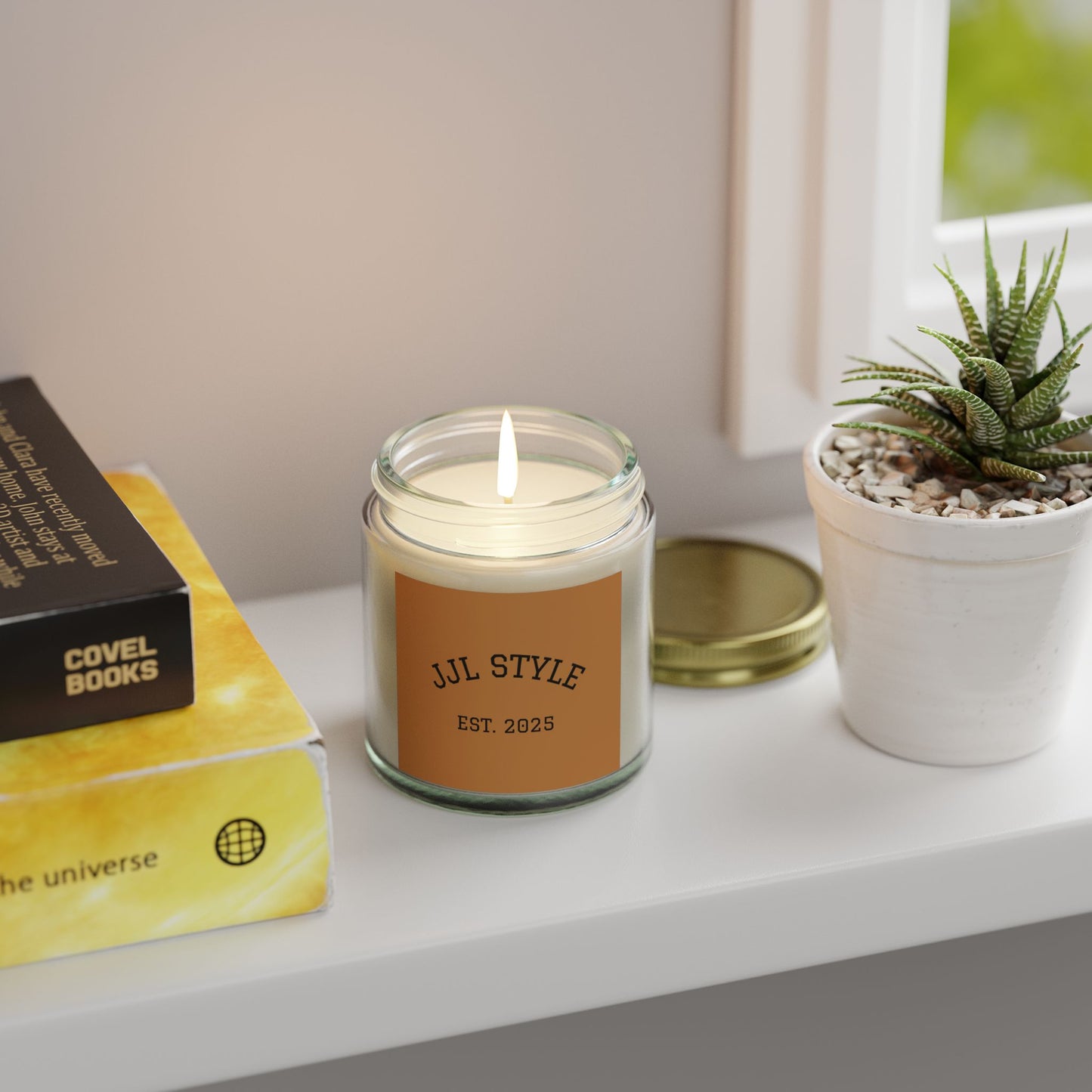 Coconut Apricot Scented Candle – JJL Style, EST. 2025