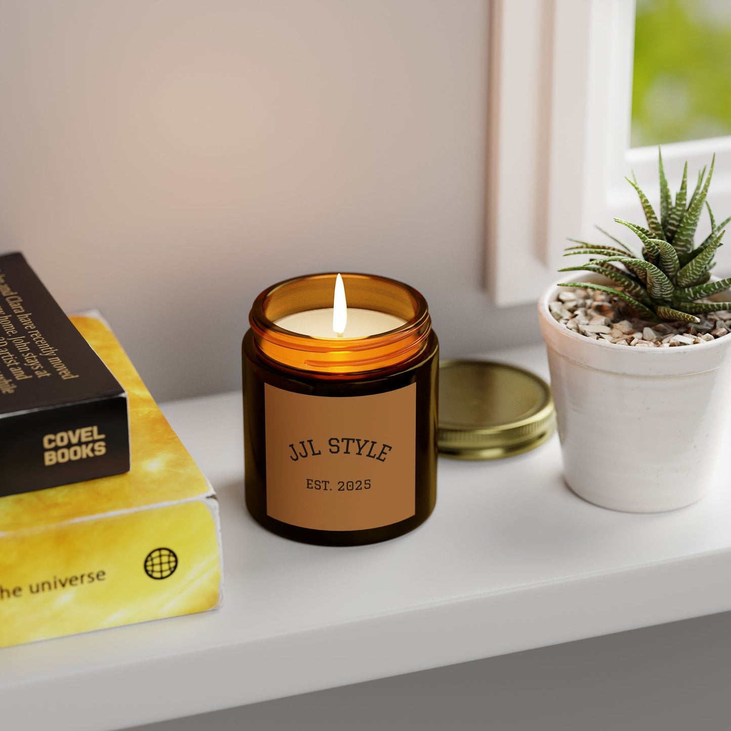 Coconut Apricot Scented Candle – JJL Style, EST. 2025