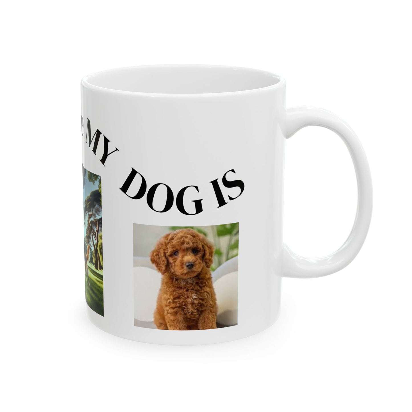 Personalized Dog Lover Ceramic Mug, Gifts for Dog Owners, Custom Photo Coffee Cup, Dog-Themed Birthday Gift, Pet Memorial Mug
