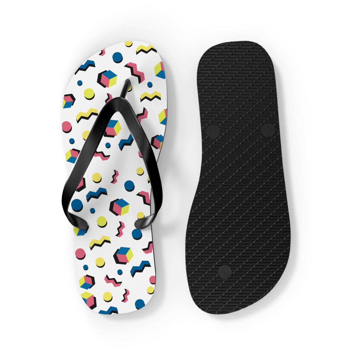 Colorful Geometric Flip Flops for Summer Fun