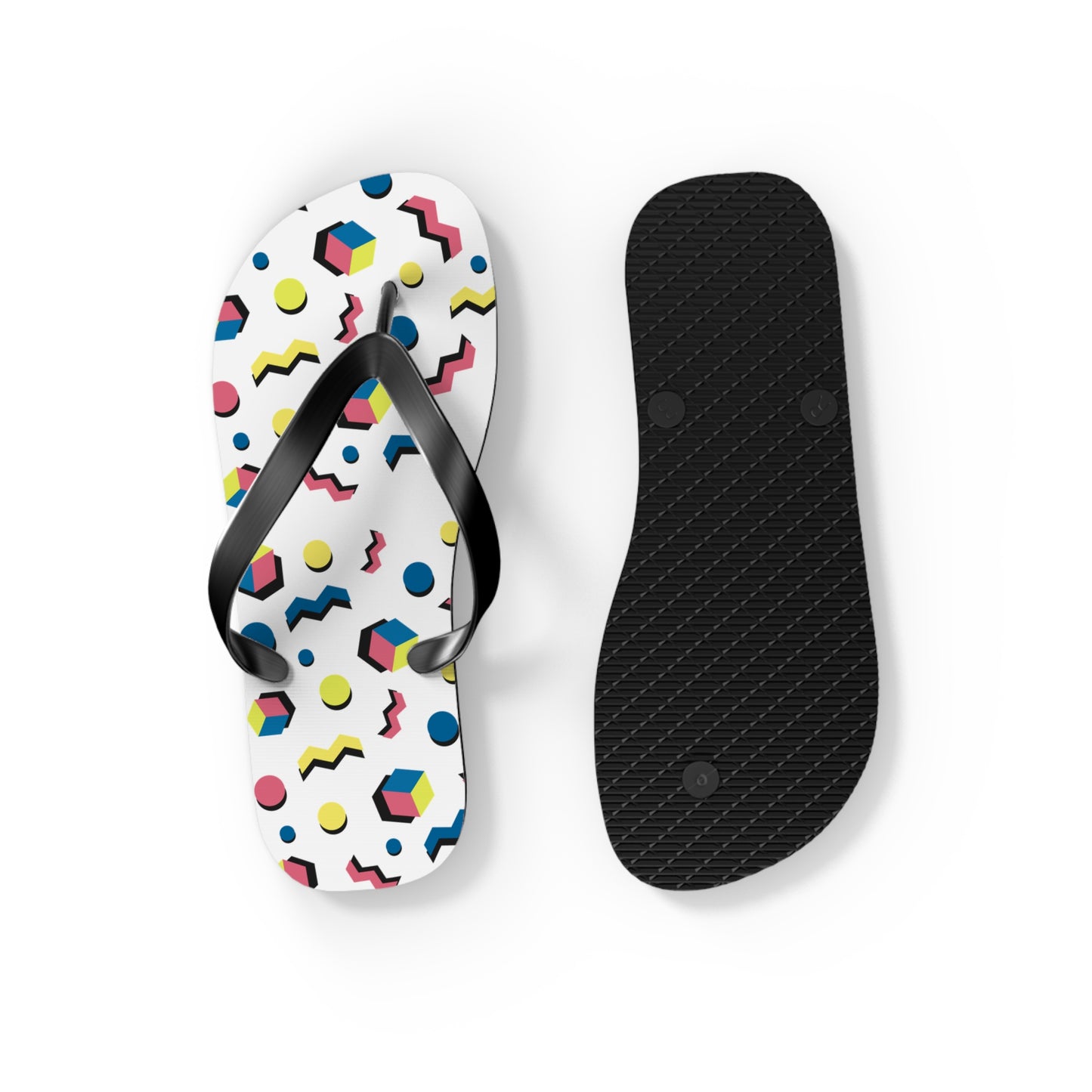 Colorful Geometric Flip Flops for Summer Fun