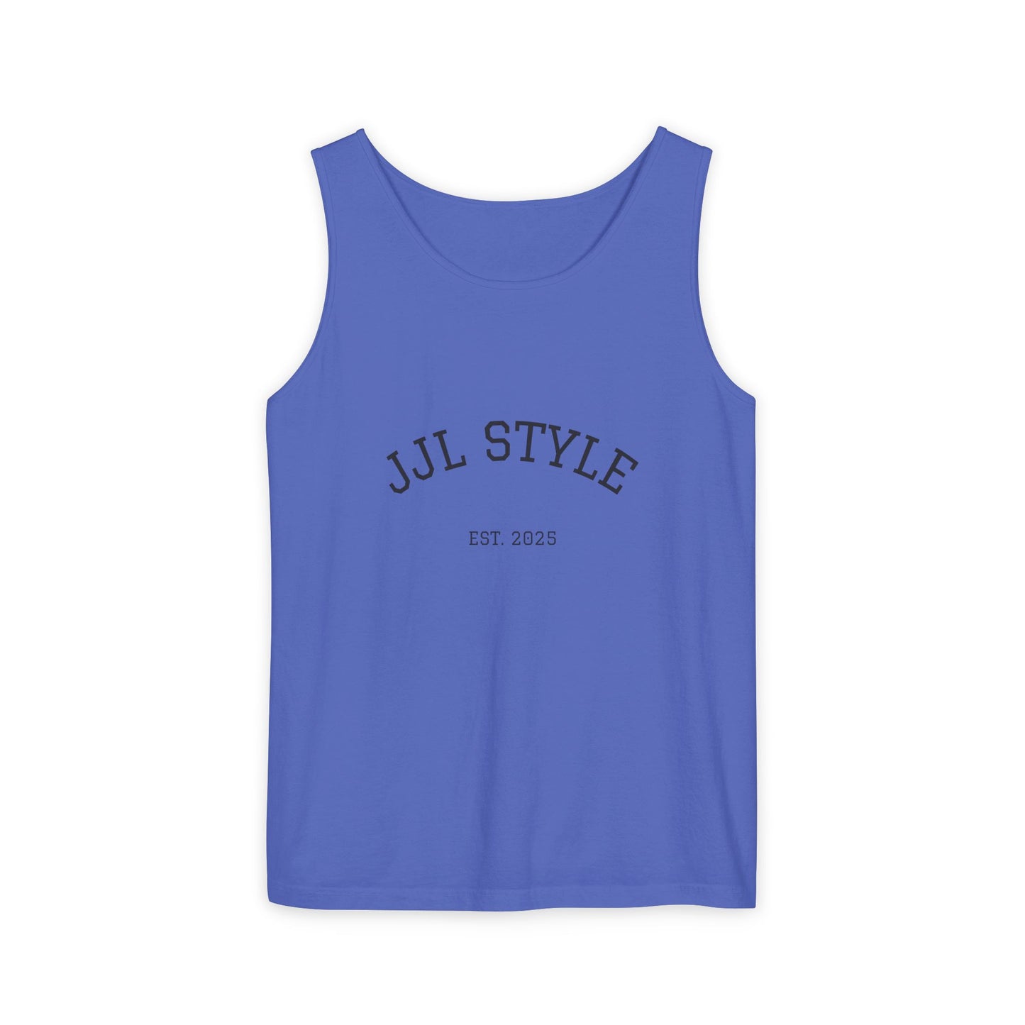 Unisex Garment-Dyed Tank Top with JJL Style - Casual Summer Essential