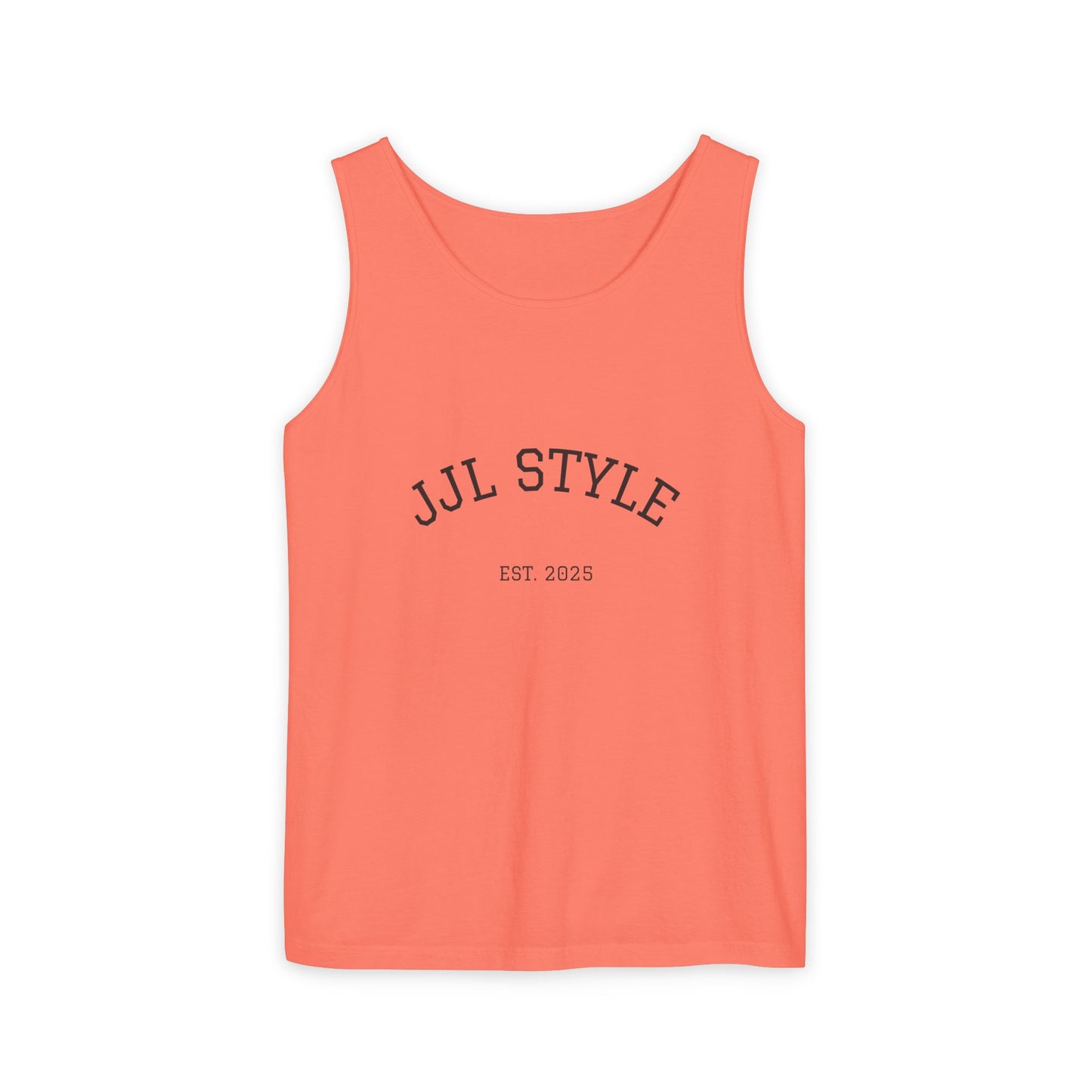 Unisex Garment-Dyed Tank Top with JJL Style - Casual Summer Essential