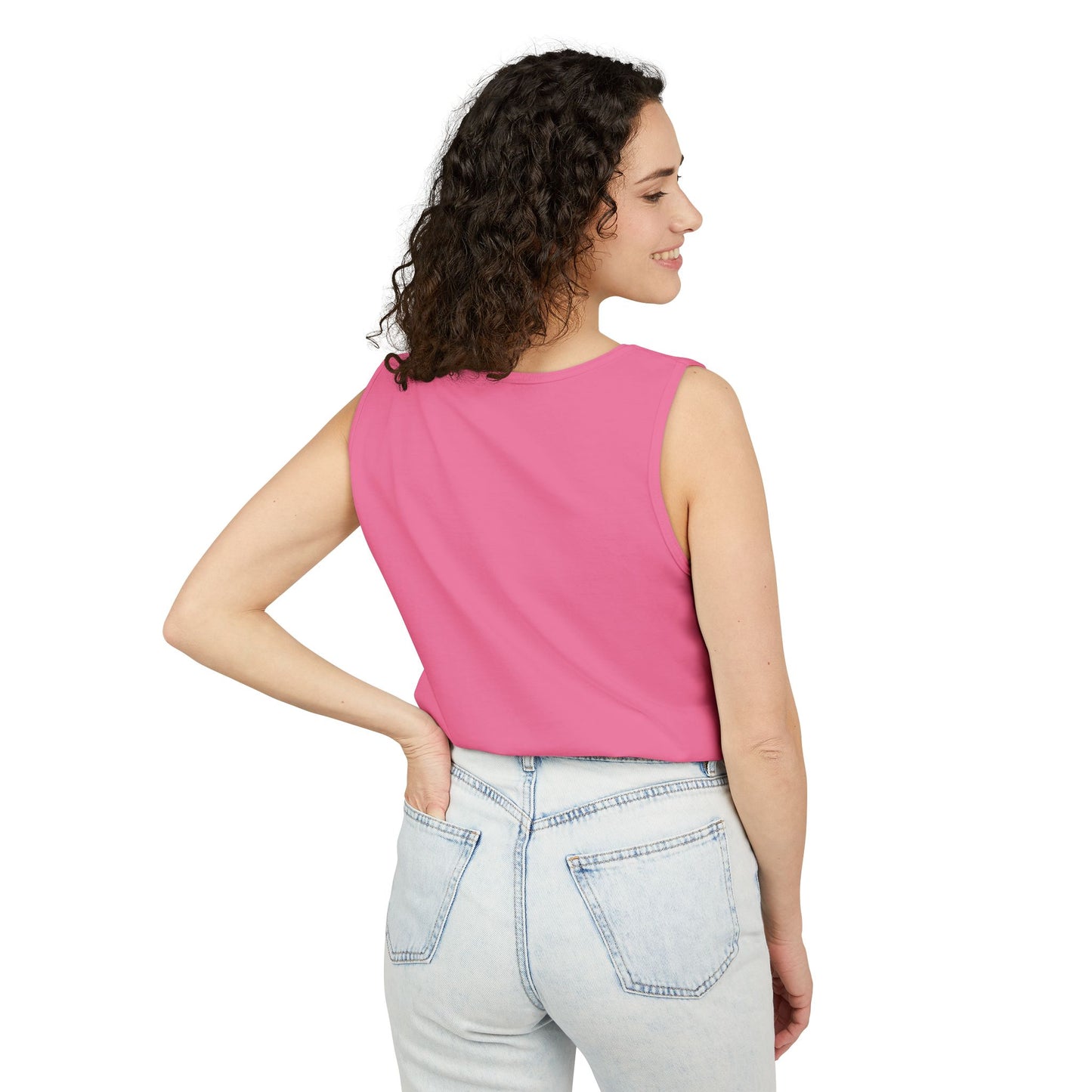 Unisex Garment-Dyed Tank Top with JJL Style - Casual Summer Essential