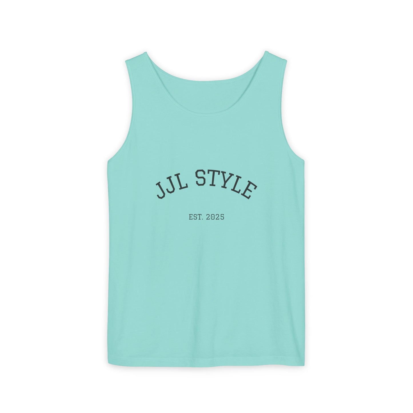 Unisex Garment-Dyed Tank Top with JJL Style - Casual Summer Essential