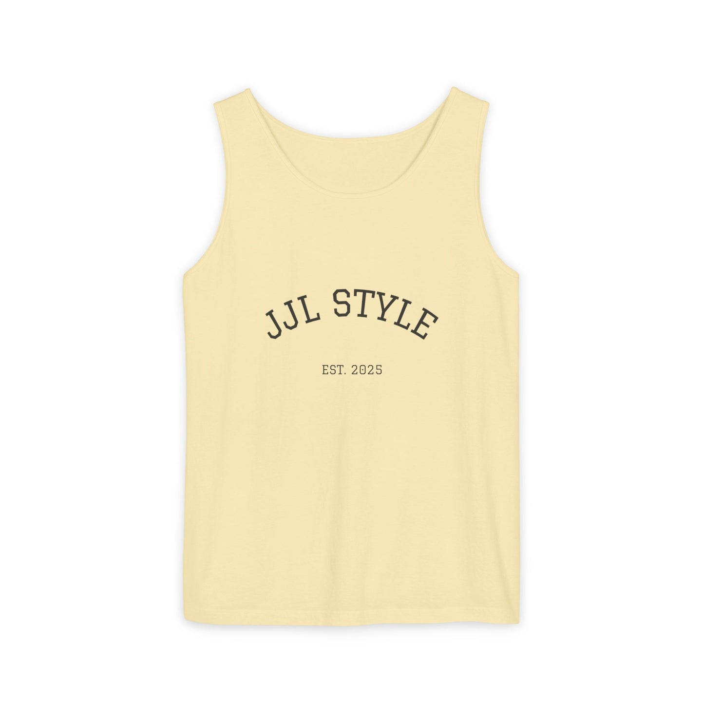 Unisex Garment-Dyed Tank Top with JJL Style - Casual Summer Essential