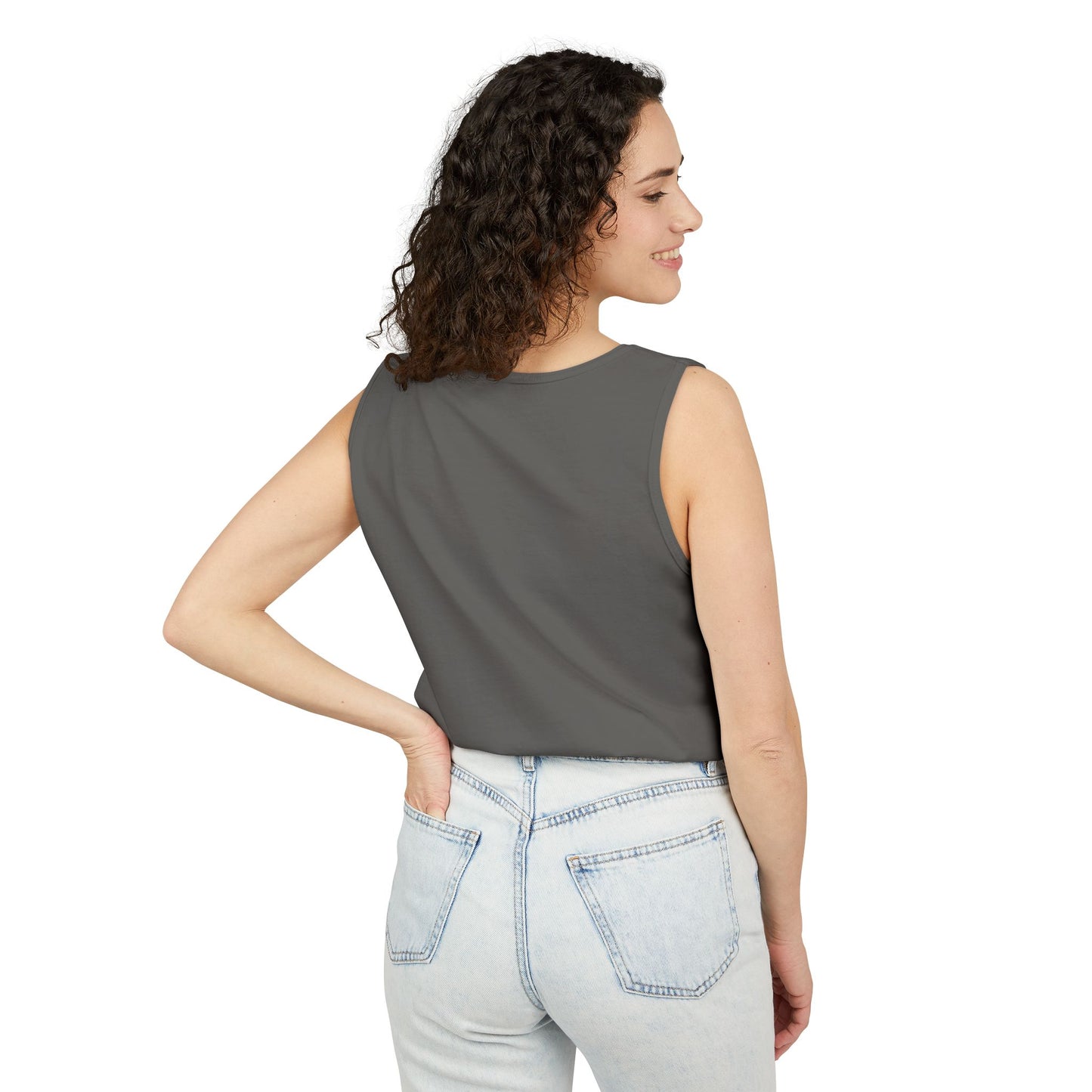 Unisex Garment-Dyed Tank Top with JJL Style - Casual Summer Essential