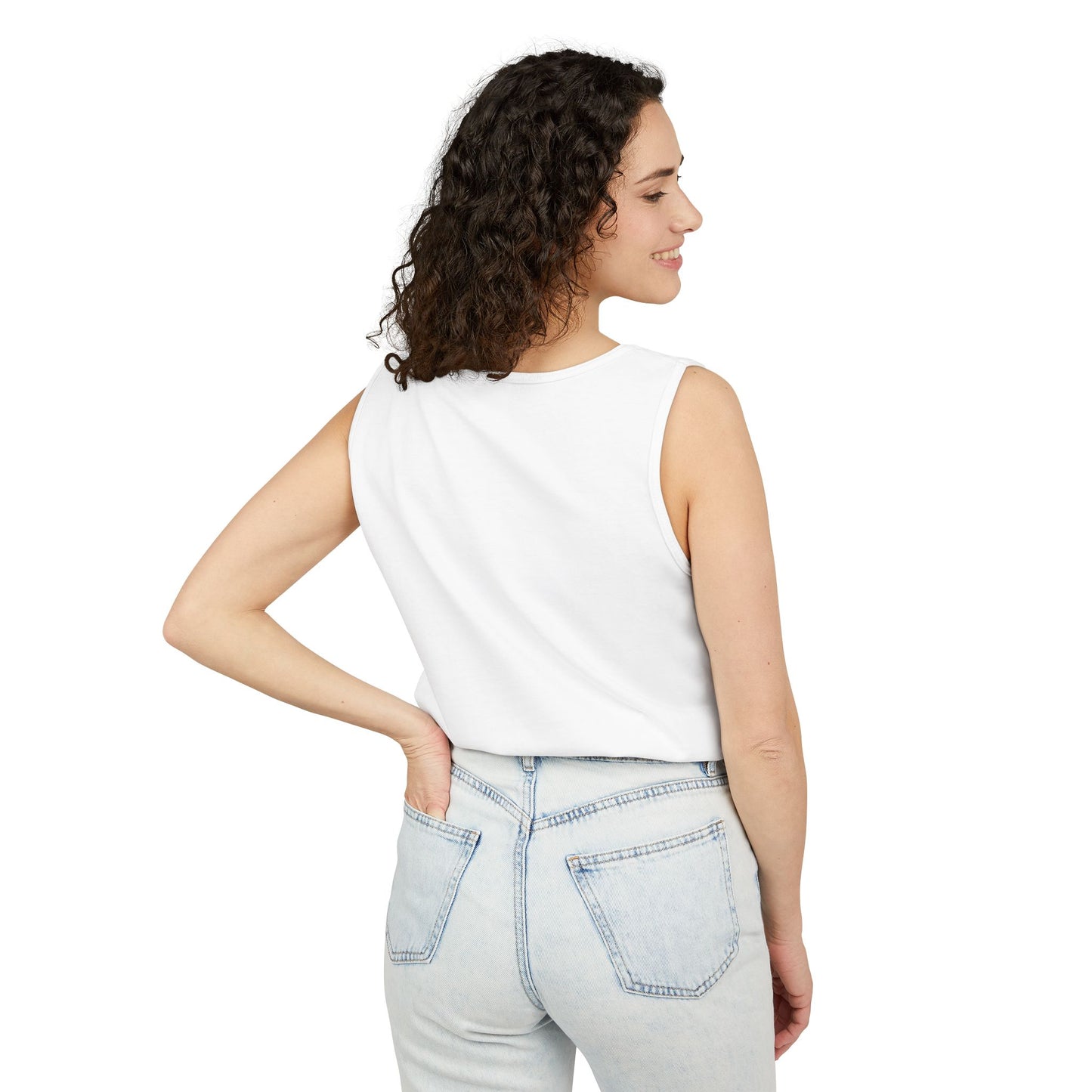 Unisex Garment-Dyed Tank Top with JJL Style - Casual Summer Essential