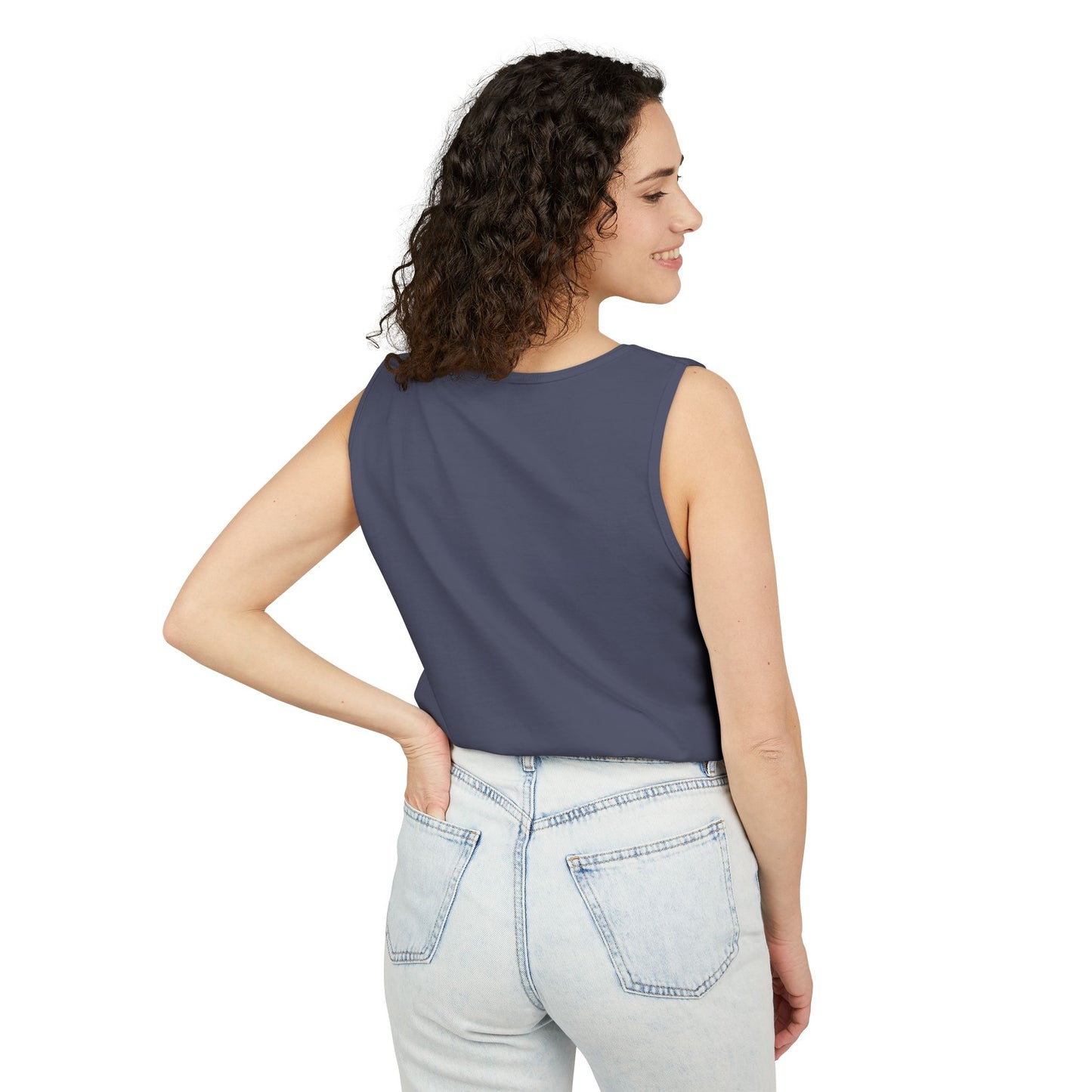Unisex Garment-Dyed Tank Top with JJL Style - Casual Summer Essential