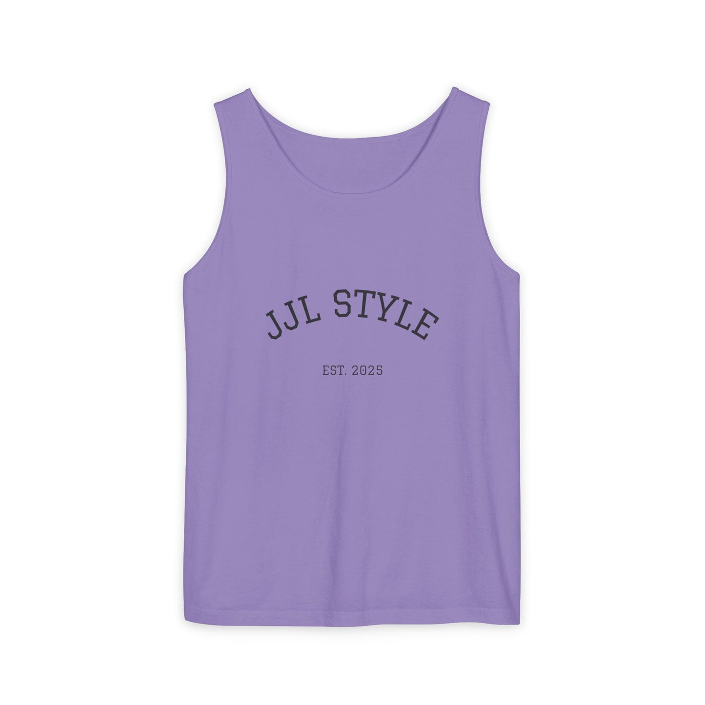 Unisex Garment-Dyed Tank Top with JJL Style - Casual Summer Essential