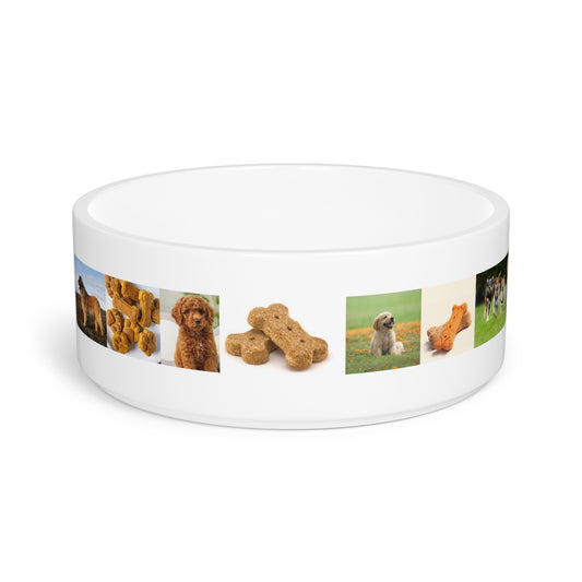 Personalized Pet Bowl with Dog Treat Design - Perfect for Dog Lovers