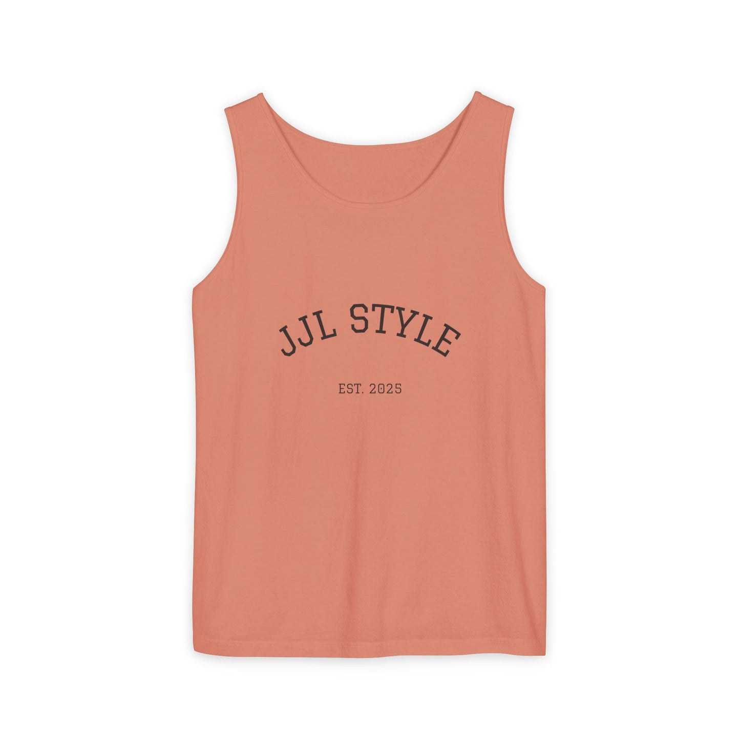 Unisex Garment-Dyed Tank Top with JJL Style - Casual Summer Essential