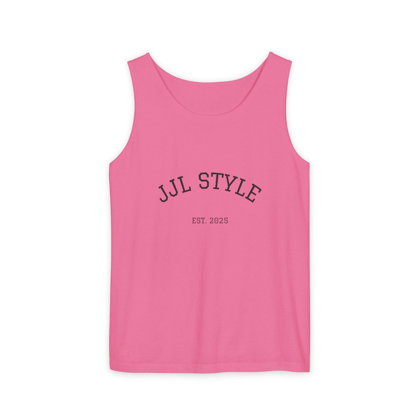 Unisex Garment-Dyed Tank Top with JJL Style - Casual Summer Essential