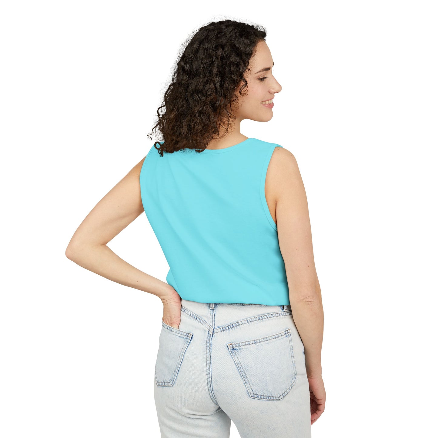 Unisex Garment-Dyed Tank Top with JJL Style - Casual Summer Essential