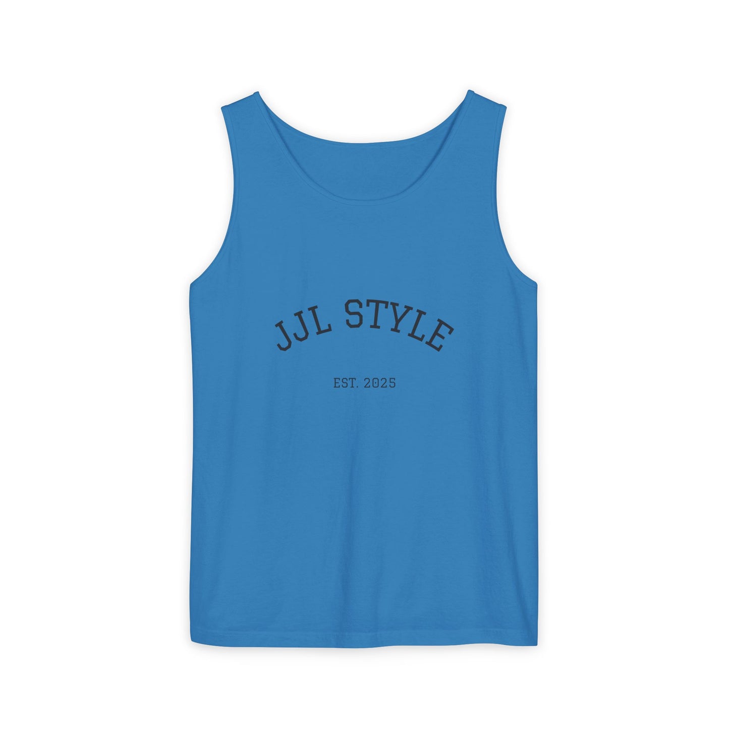 Unisex Garment-Dyed Tank Top with JJL Style - Casual Summer Essential