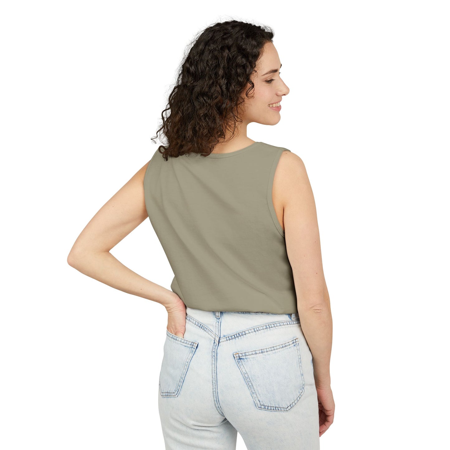 Unisex Garment-Dyed Tank Top with JJL Style - Casual Summer Essential