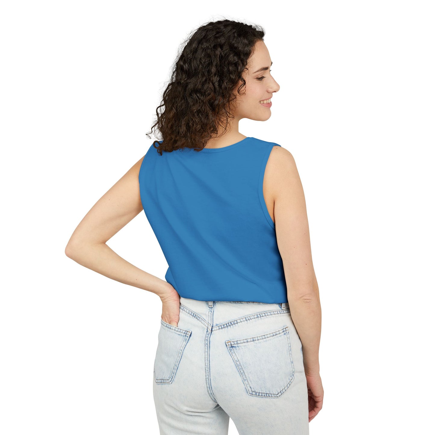 Unisex Garment-Dyed Tank Top with JJL Style - Casual Summer Essential