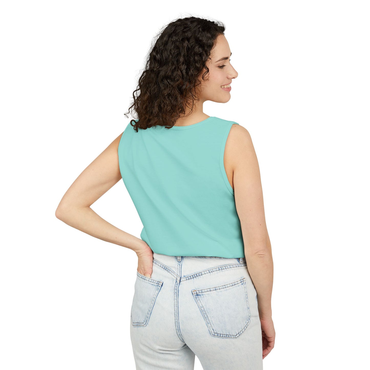 Unisex Garment-Dyed Tank Top with JJL Style - Casual Summer Essential