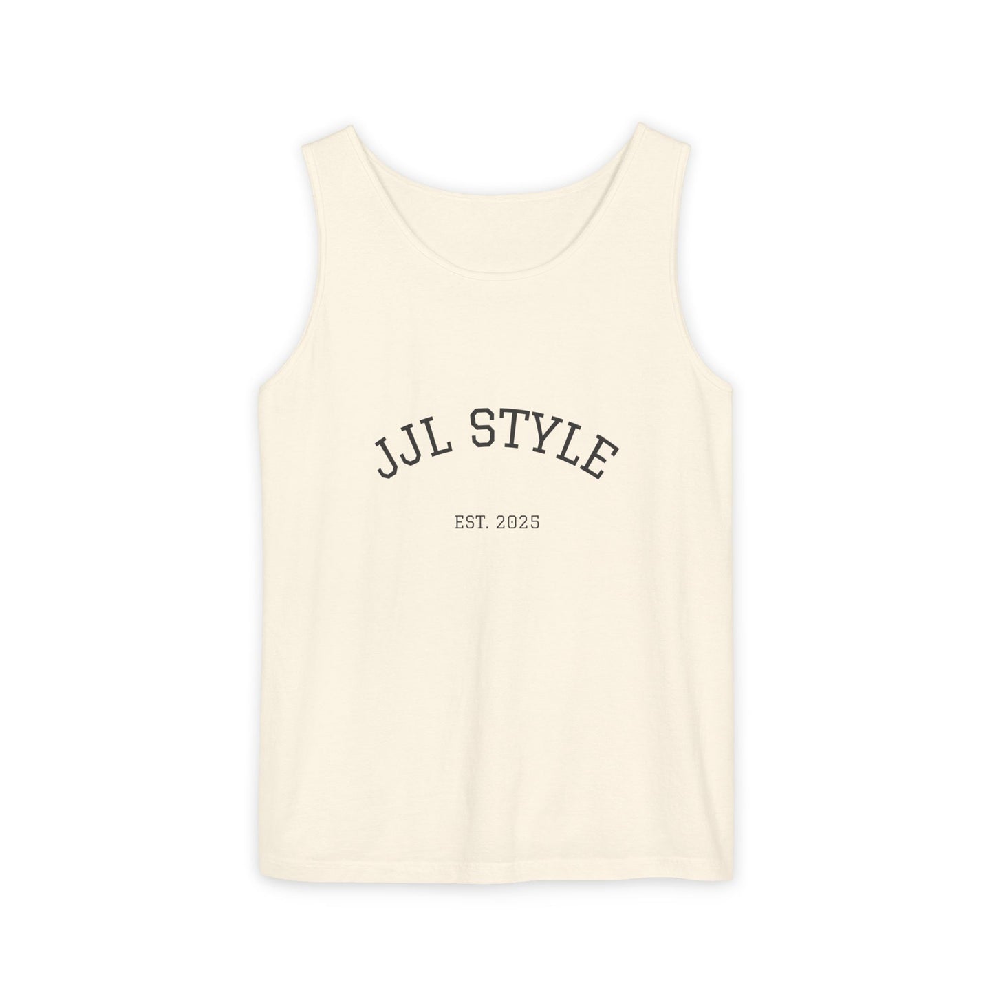 Unisex Garment-Dyed Tank Top with JJL Style - Casual Summer Essential