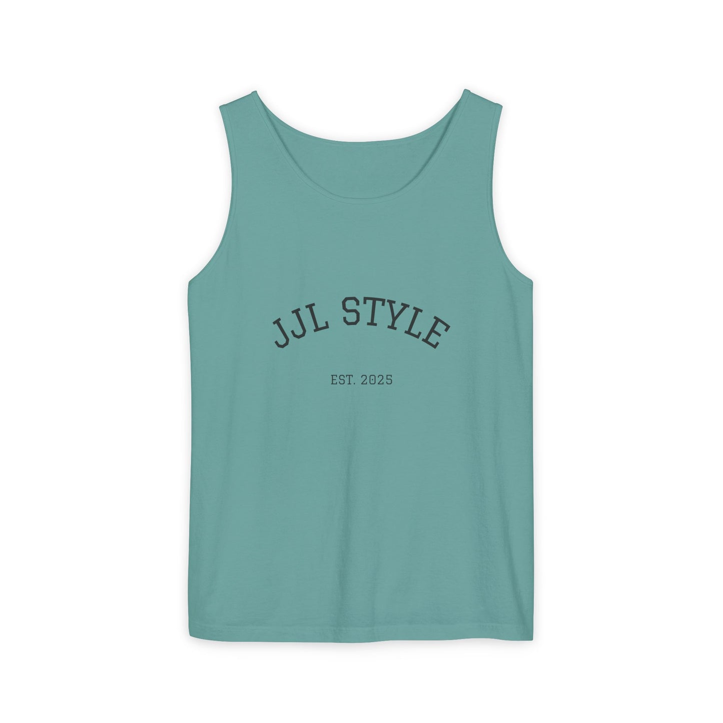 Unisex Garment-Dyed Tank Top with JJL Style - Casual Summer Essential