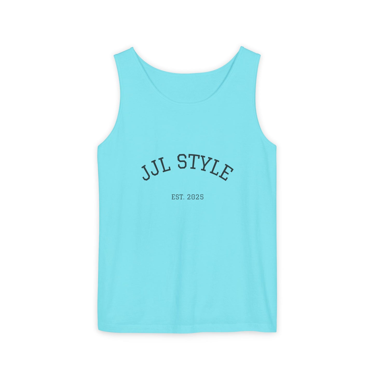 Unisex Garment-Dyed Tank Top with JJL Style - Casual Summer Essential
