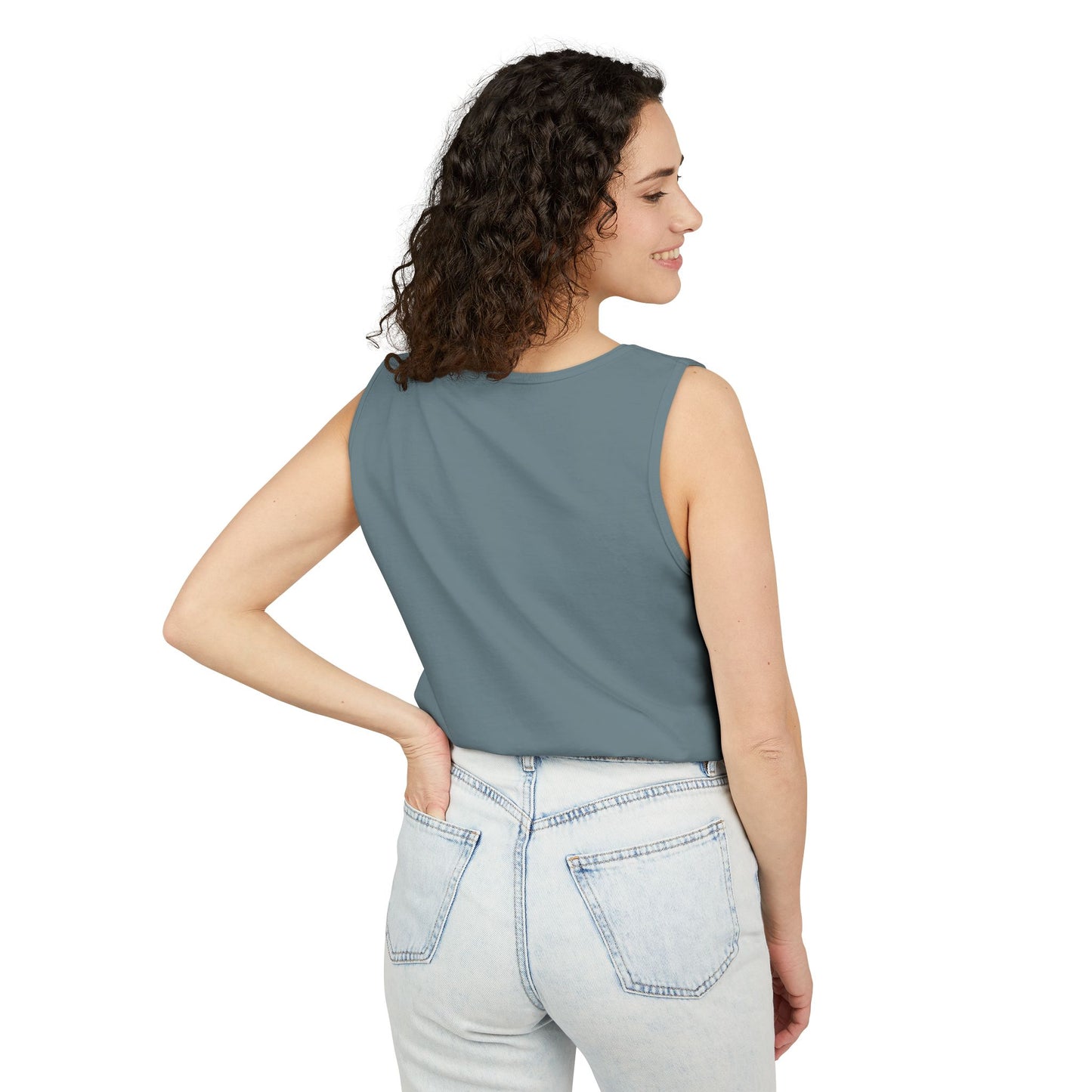 Unisex Garment-Dyed Tank Top with JJL Style - Casual Summer Essential