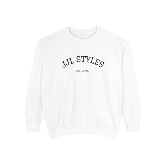 Unisex Garment-Dyed Sweatshirt - Cozy Everyday Style with JJL STYLES EST. 2025
