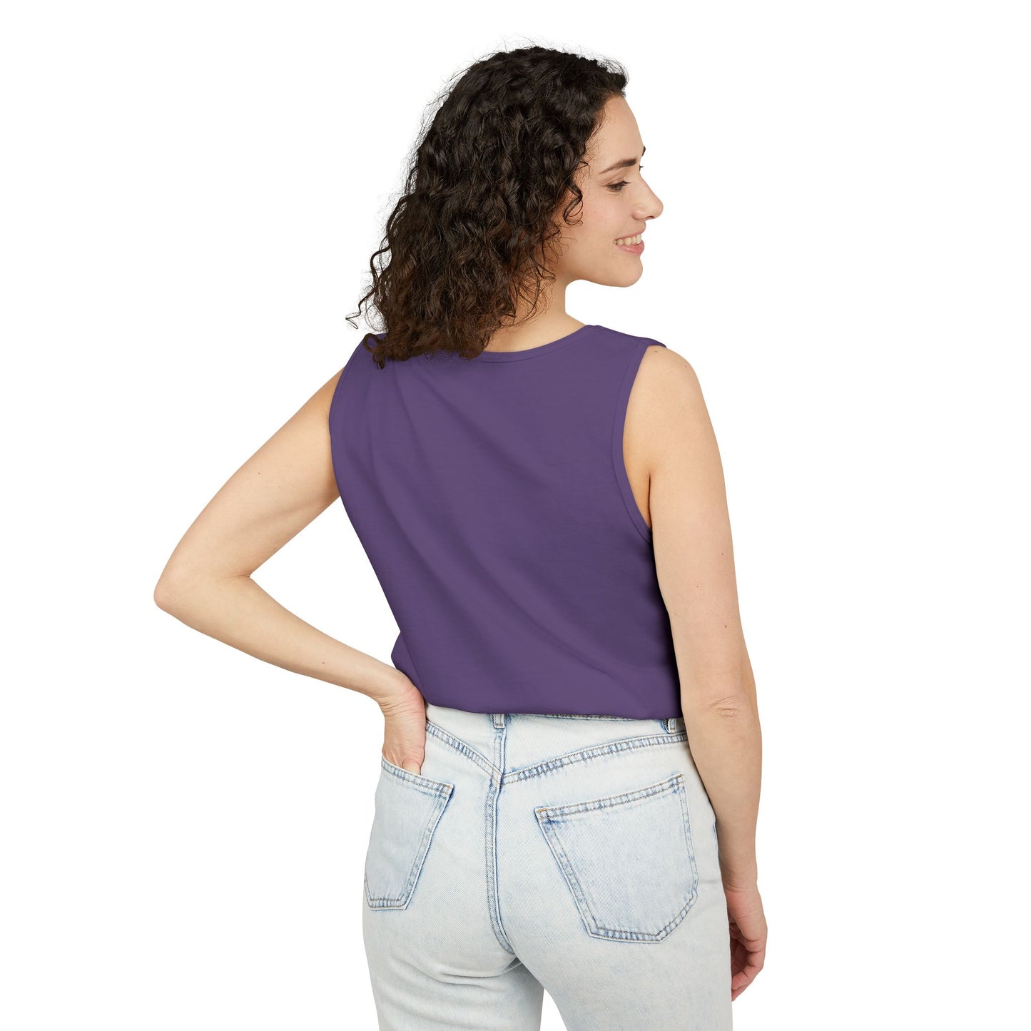 Unisex Garment-Dyed Tank Top with JJL Style - Casual Summer Essential