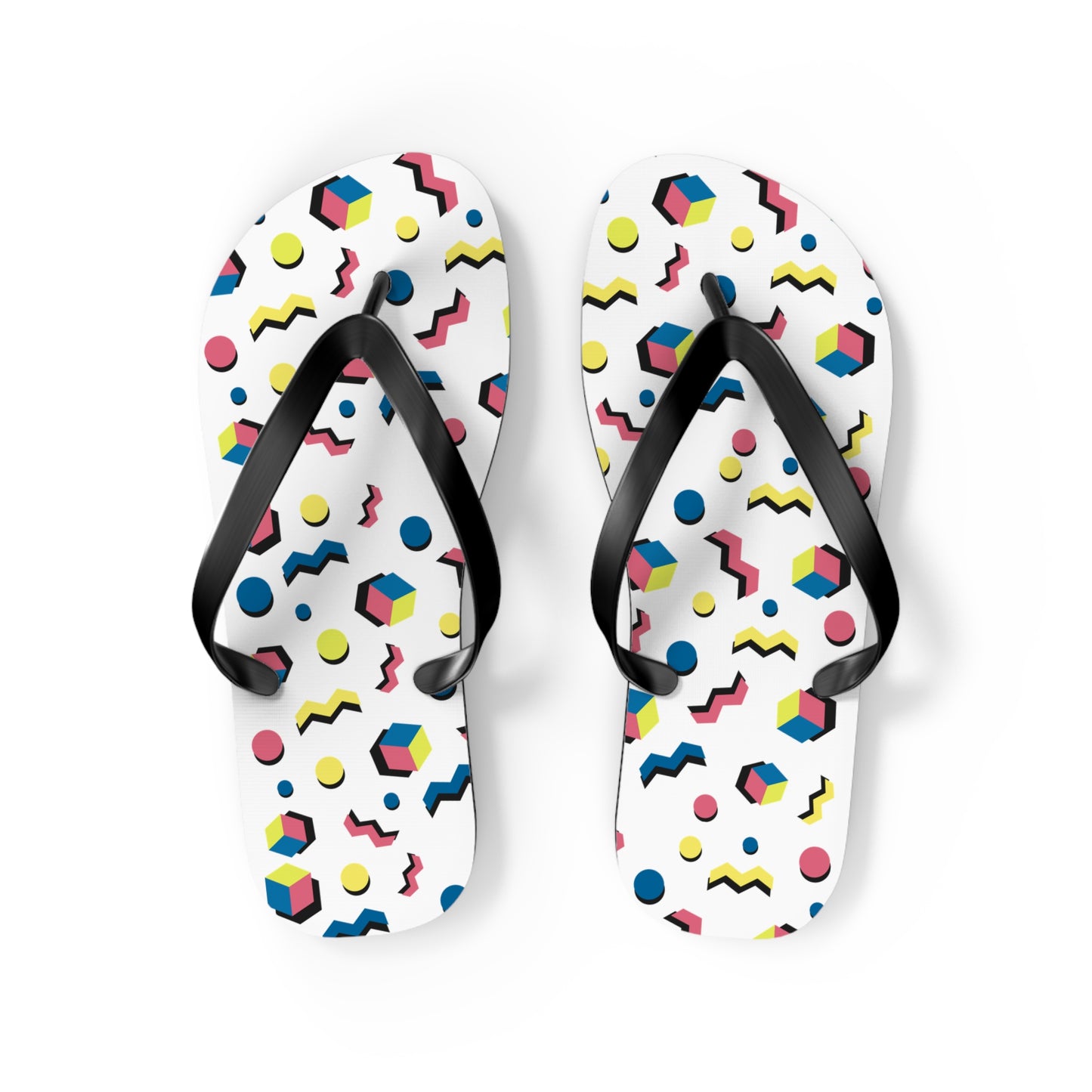 Colorful Geometric Flip Flops for Summer Fun