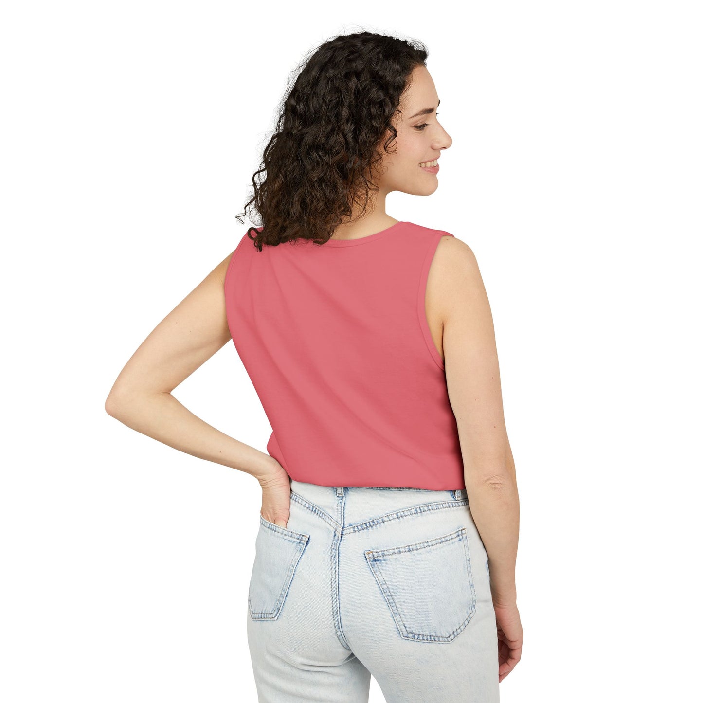 Unisex Garment-Dyed Tank Top with JJL Style - Casual Summer Essential