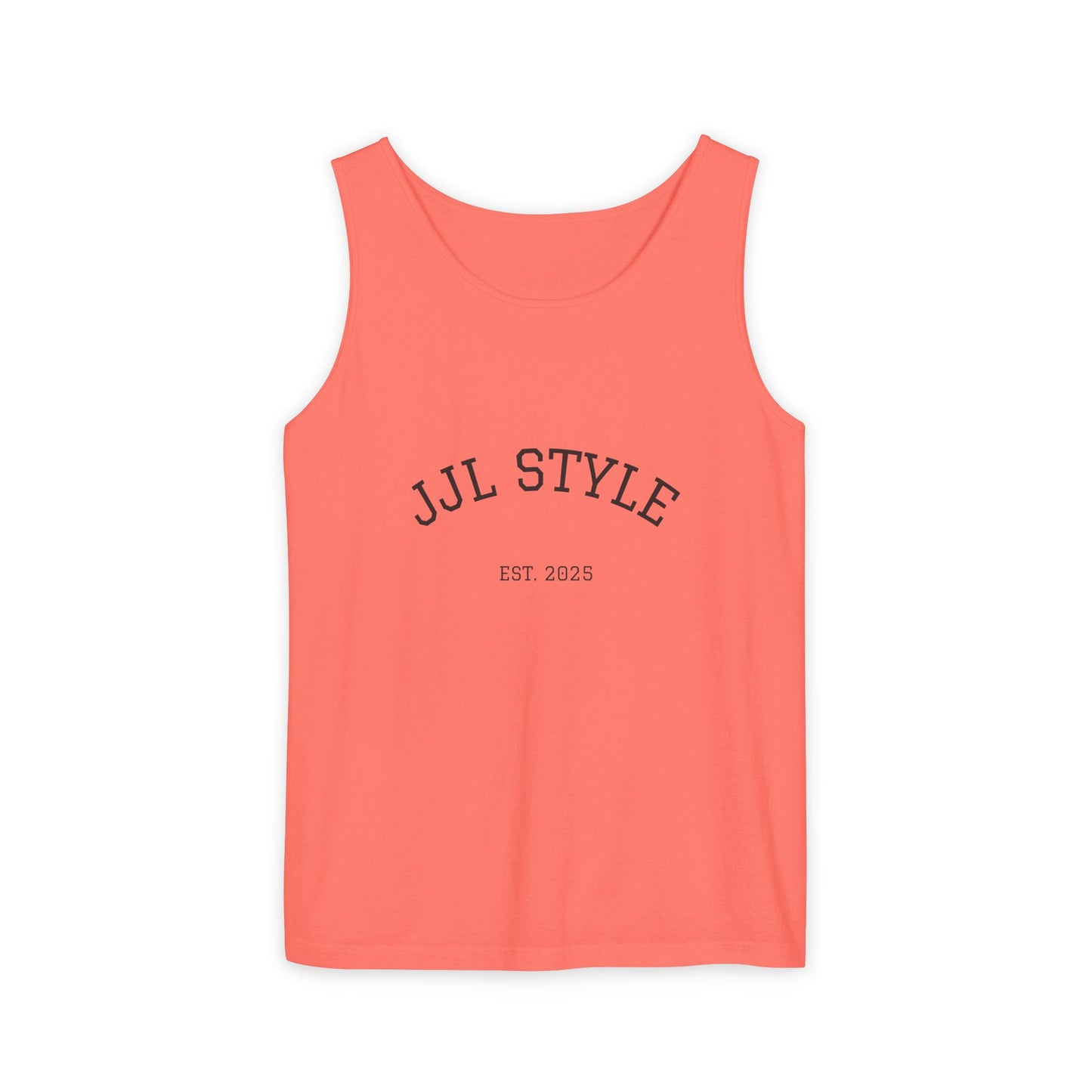 Unisex Garment-Dyed Tank Top with JJL Style - Casual Summer Essential