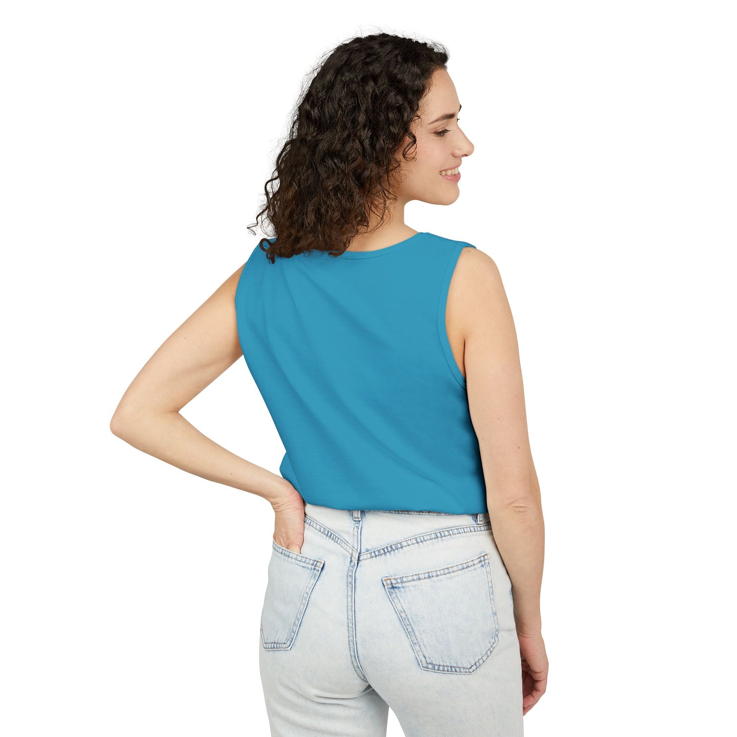 Unisex Garment-Dyed Tank Top with JJL Style - Casual Summer Essential