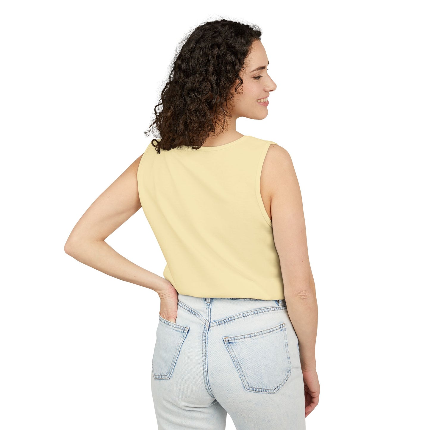 Unisex Garment-Dyed Tank Top with JJL Style - Casual Summer Essential