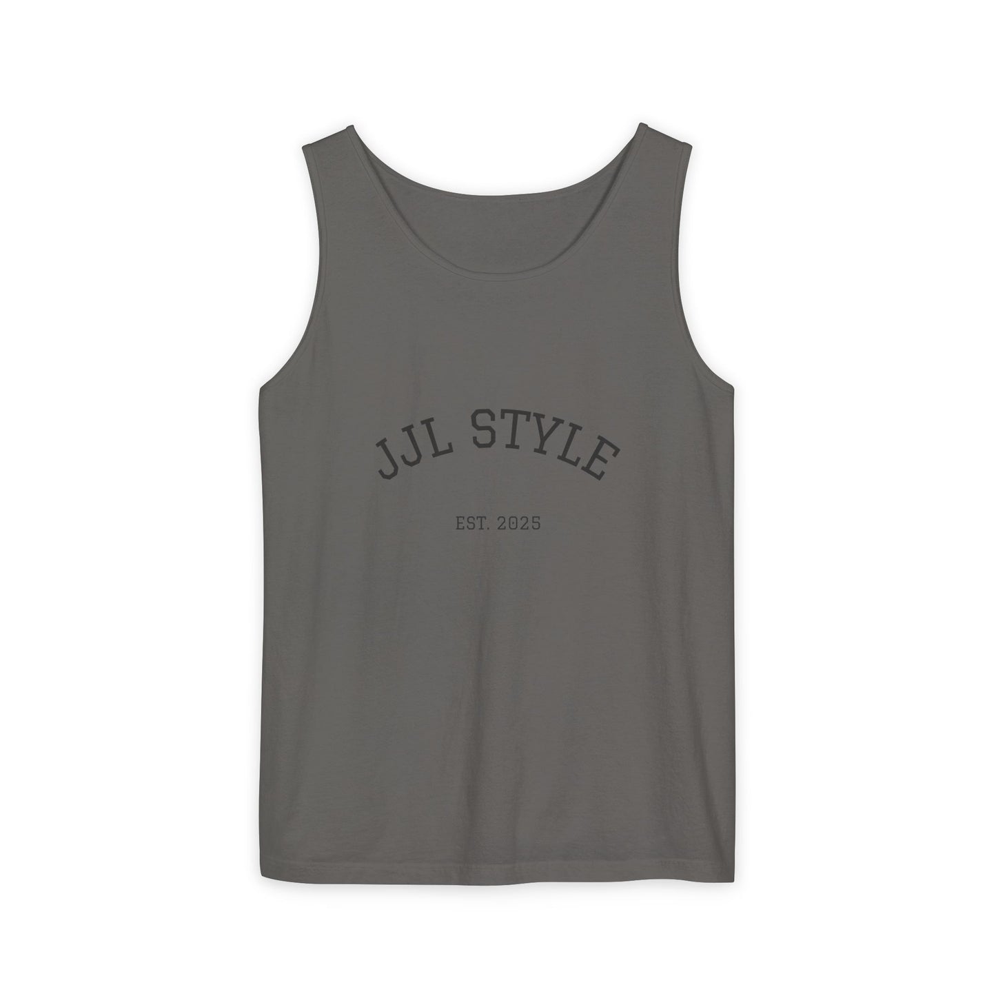 Unisex Garment-Dyed Tank Top with JJL Style - Casual Summer Essential