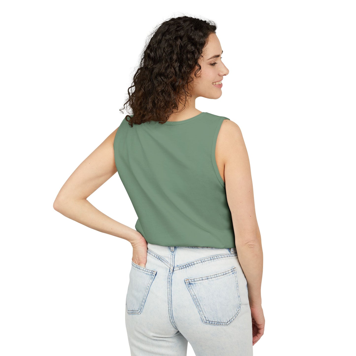 Unisex Garment-Dyed Tank Top with JJL Style - Casual Summer Essential