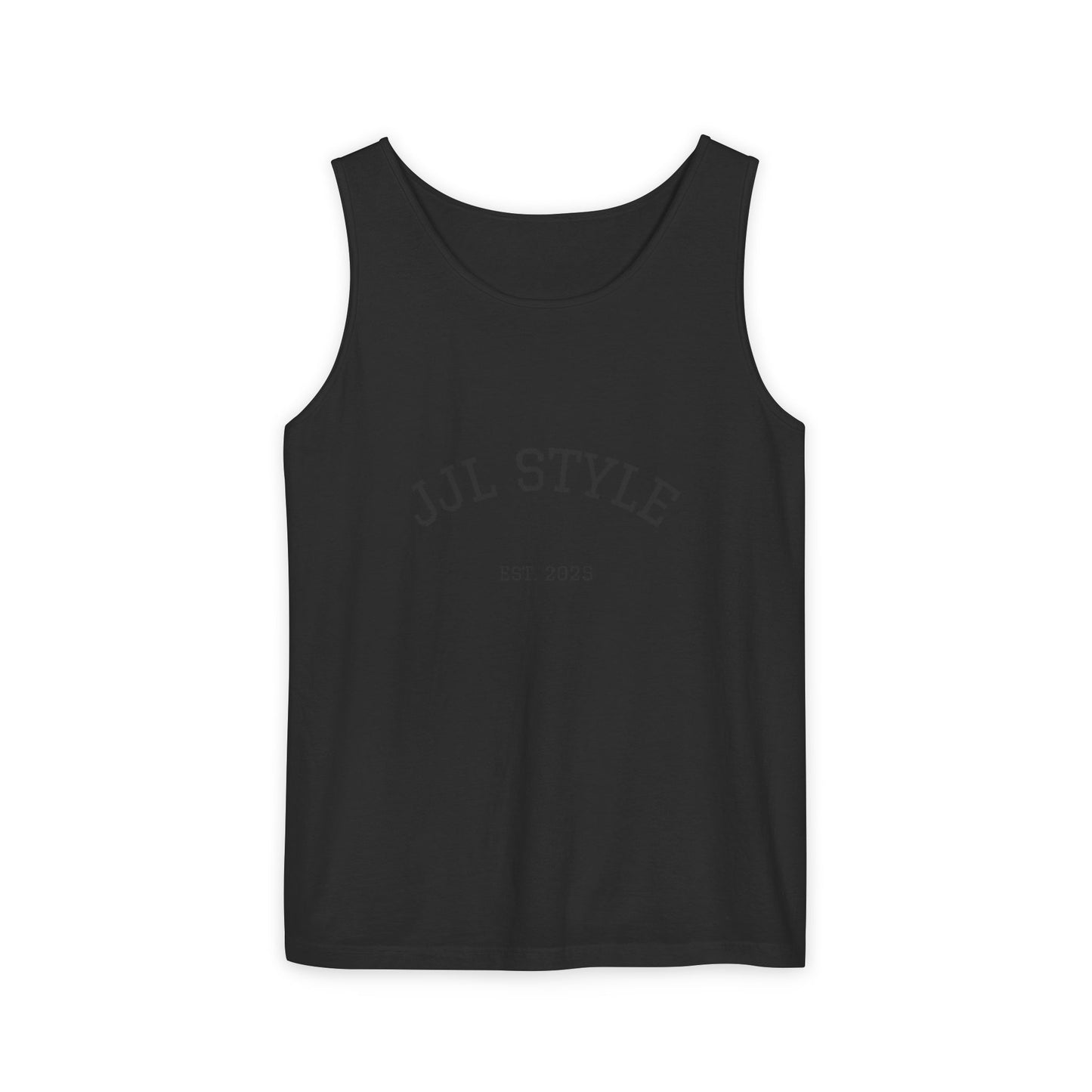 Unisex Garment-Dyed Tank Top with JJL Style - Casual Summer Essential