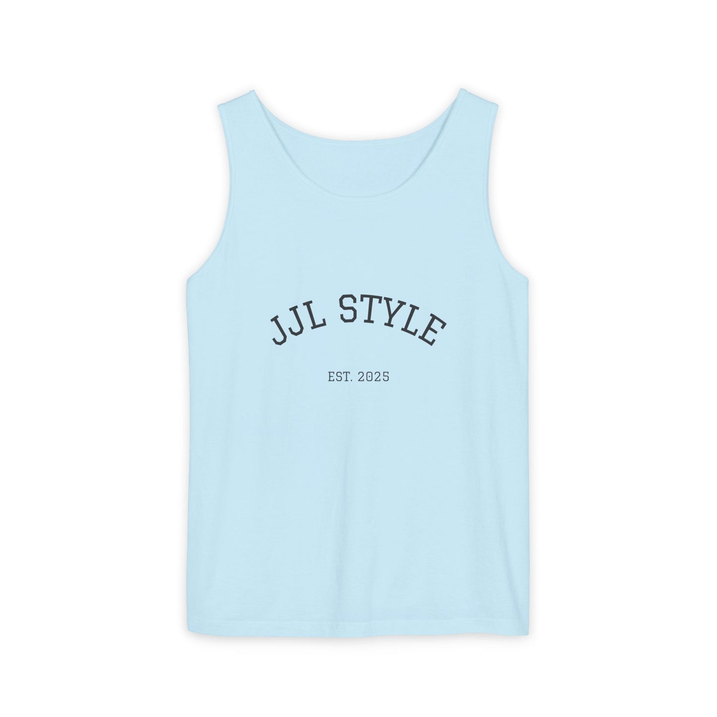 Unisex Garment-Dyed Tank Top with JJL Style - Casual Summer Essential