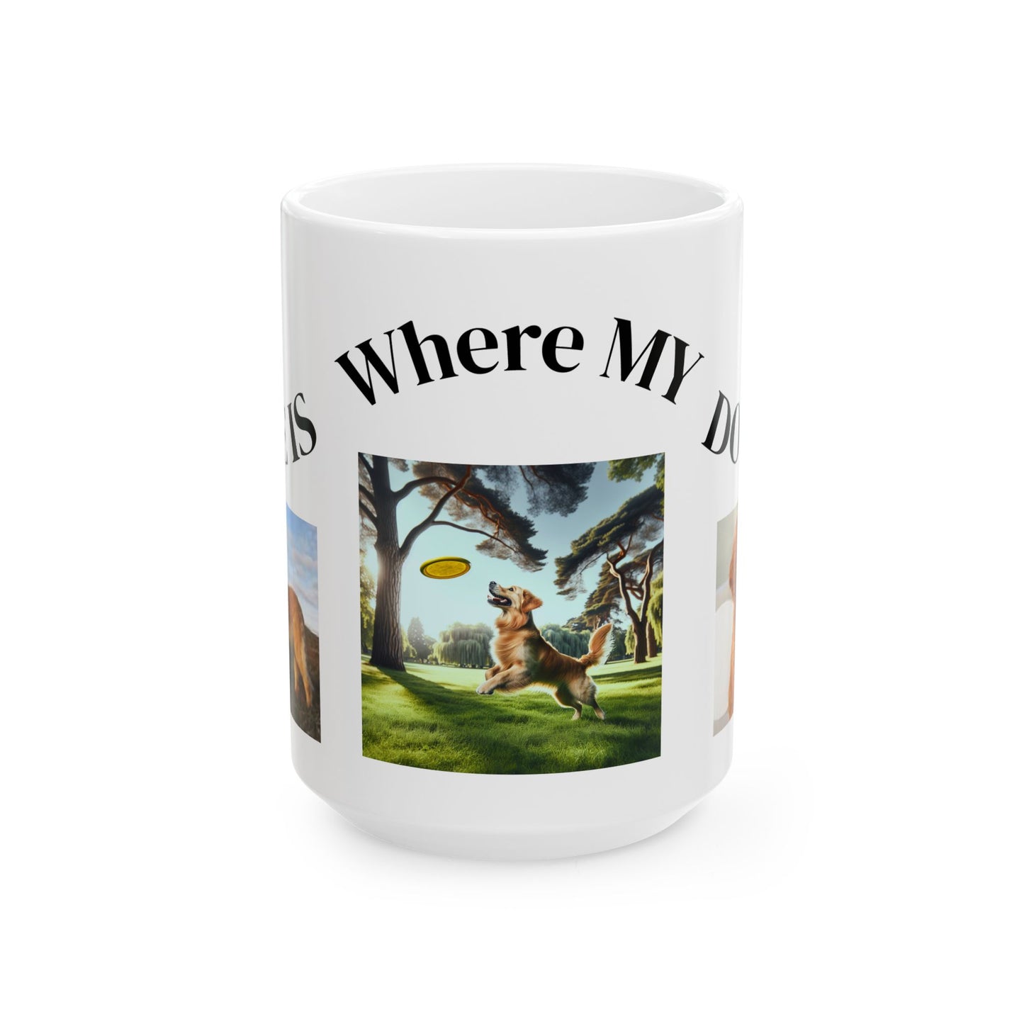Personalized Dog Lover Ceramic Mug, Gifts for Dog Owners, Custom Photo Coffee Cup, Dog-Themed Birthday Gift, Pet Memorial Mug