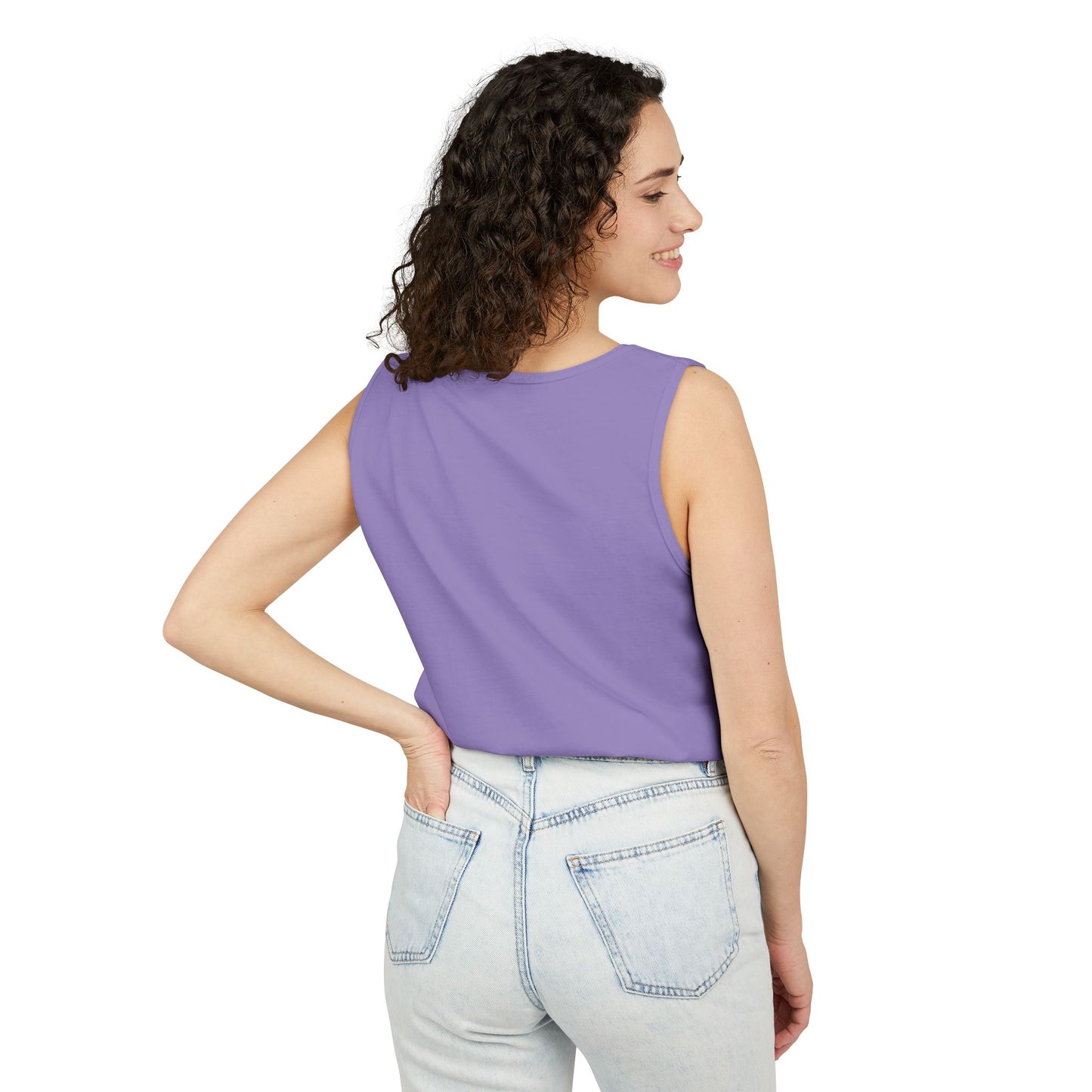 Unisex Garment-Dyed Tank Top with JJL Style - Casual Summer Essential