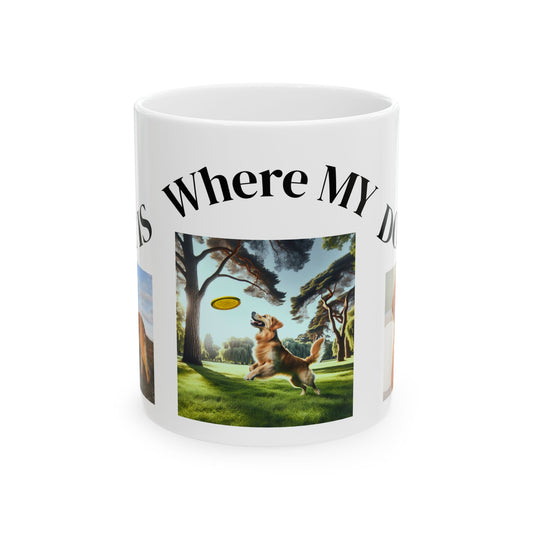 Personalized Dog Lover Ceramic Mug, Gifts for Dog Owners, Custom Photo Coffee Cup, Dog-Themed Birthday Gift, Pet Memorial Mug