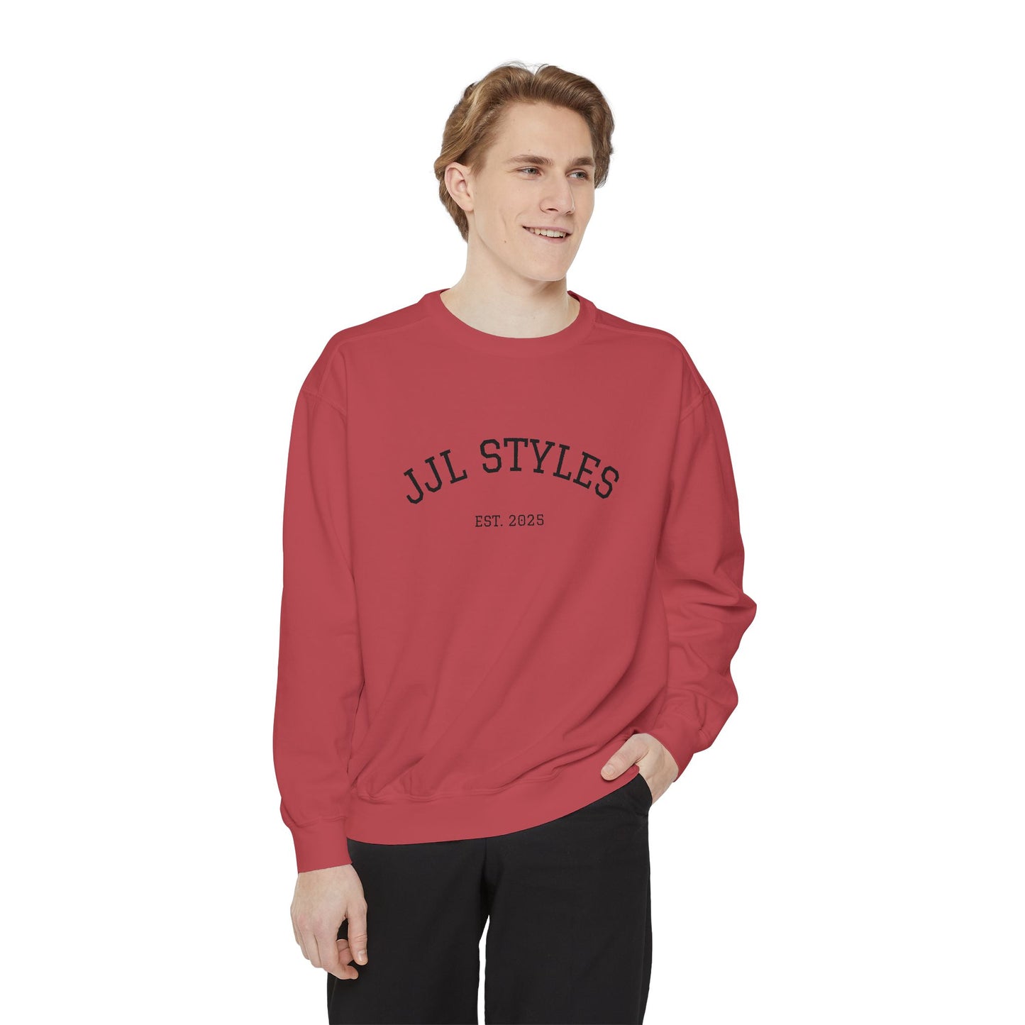 Unisex Garment-Dyed Sweatshirt - Cozy Everyday Style with JJL STYLES EST. 2025