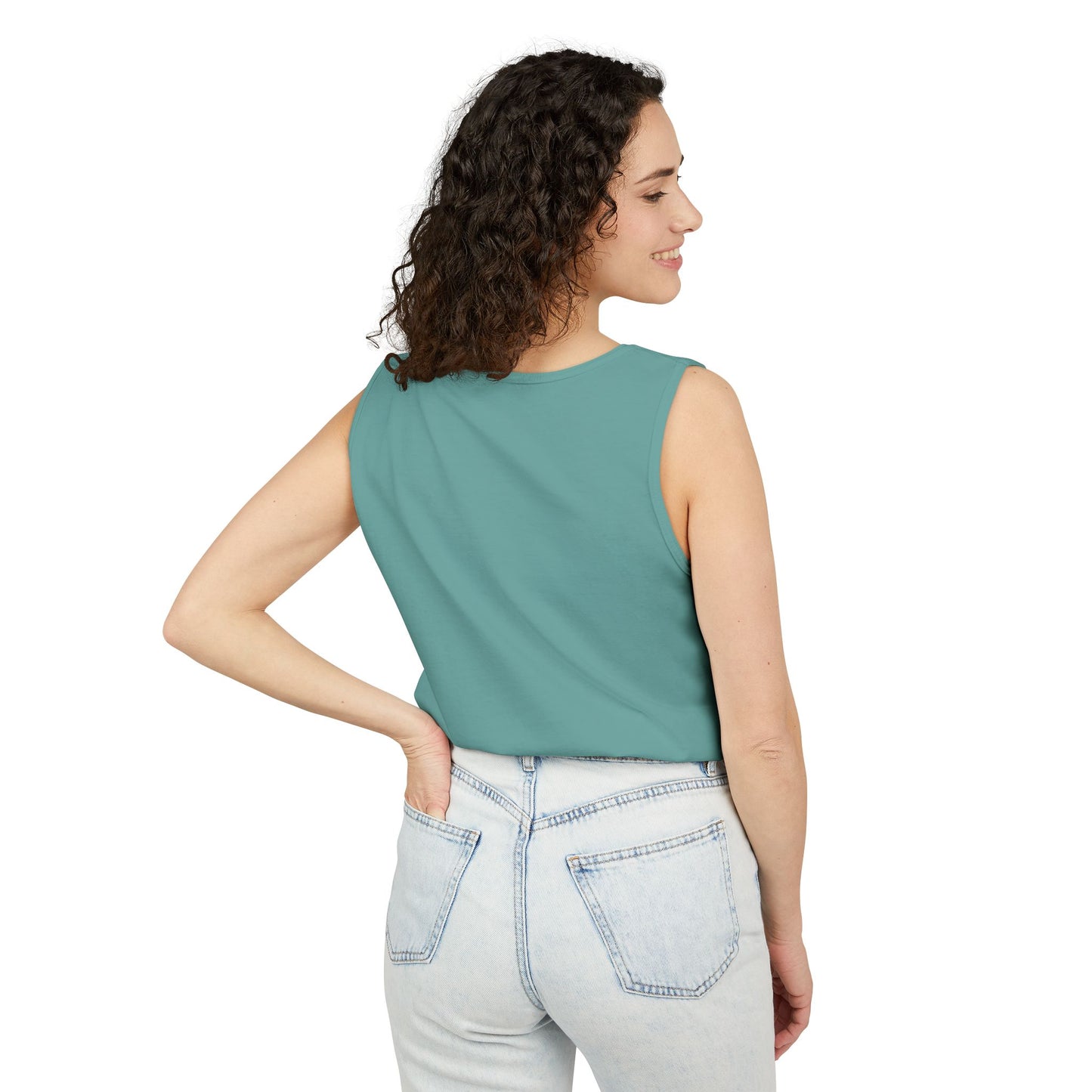 Unisex Garment-Dyed Tank Top with JJL Style - Casual Summer Essential