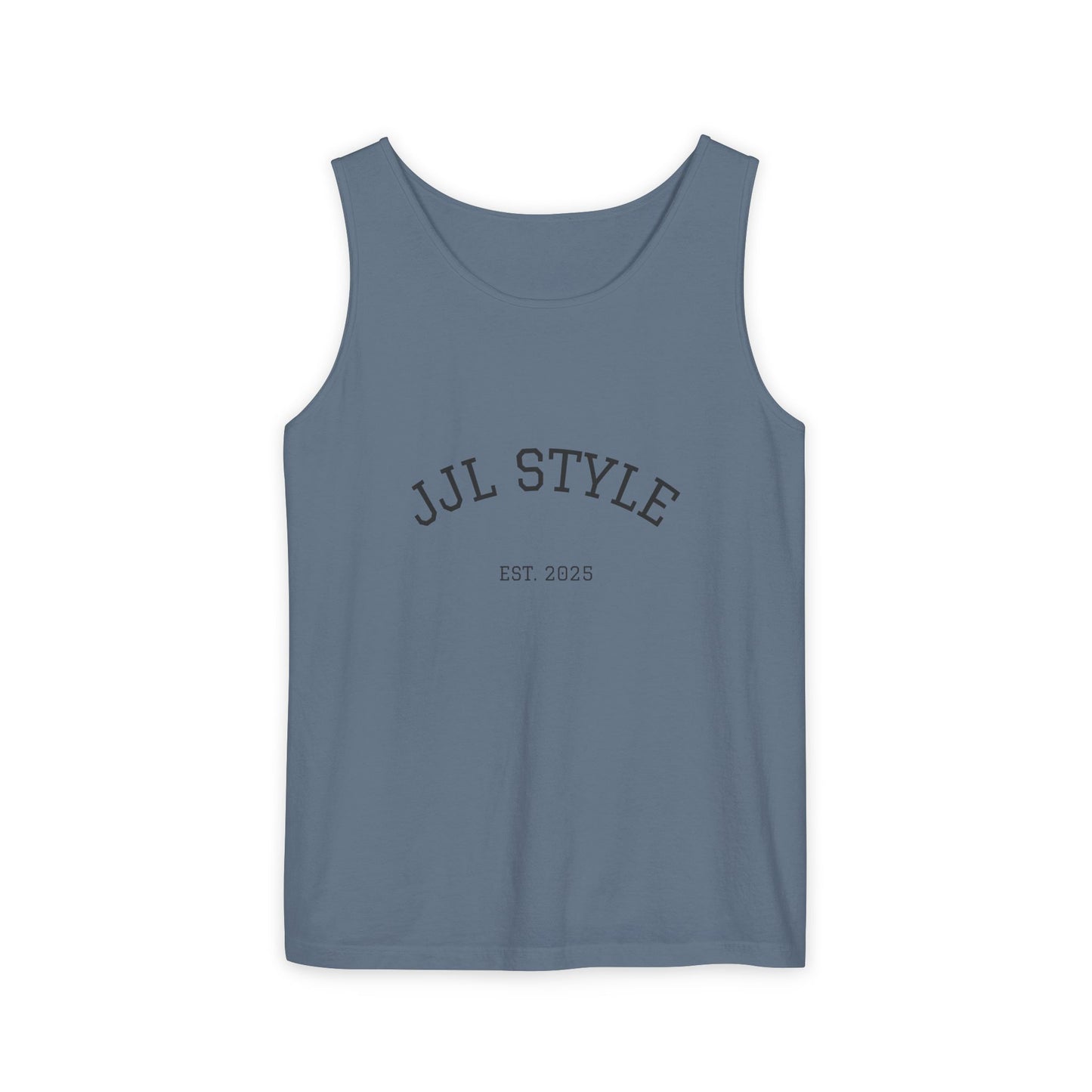Unisex Garment-Dyed Tank Top with JJL Style - Casual Summer Essential