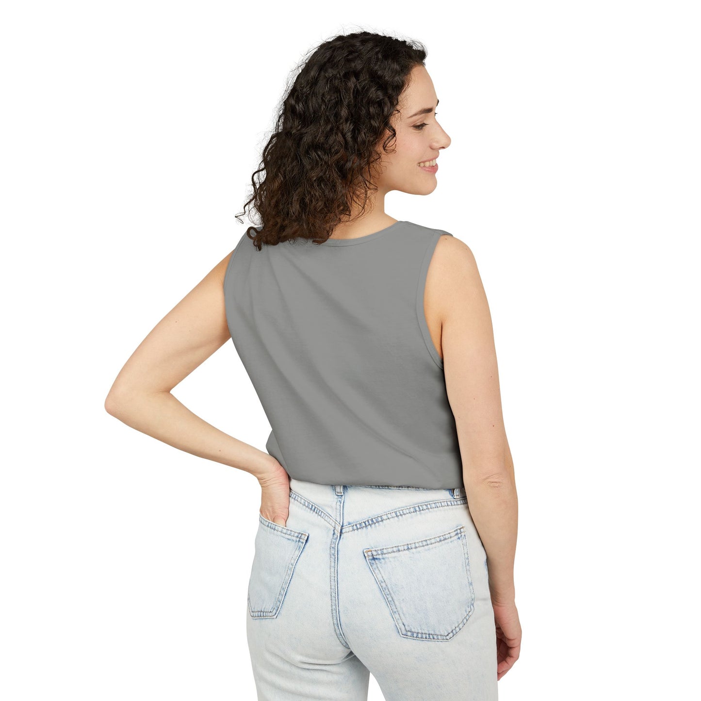 Unisex Garment-Dyed Tank Top with JJL Style - Casual Summer Essential