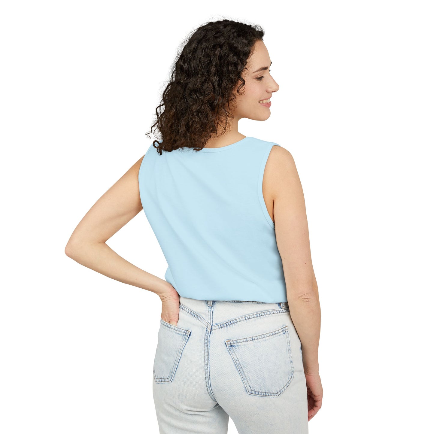 Unisex Garment-Dyed Tank Top with JJL Style - Casual Summer Essential